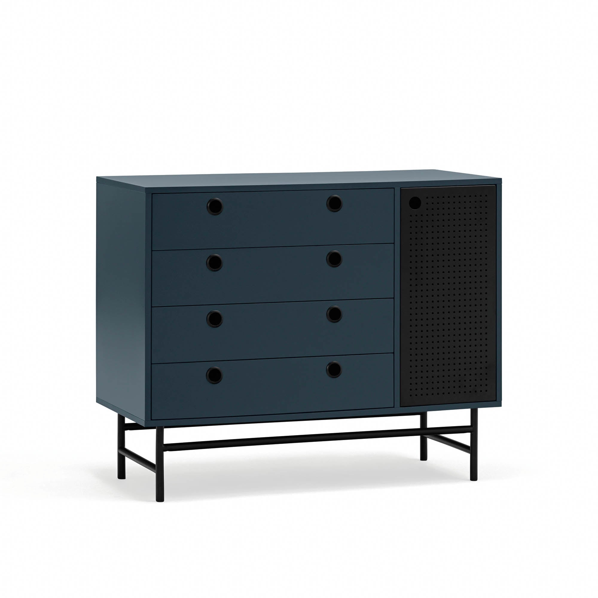 Chest Punto 4D/1D Black/Blue-Gr.Antr