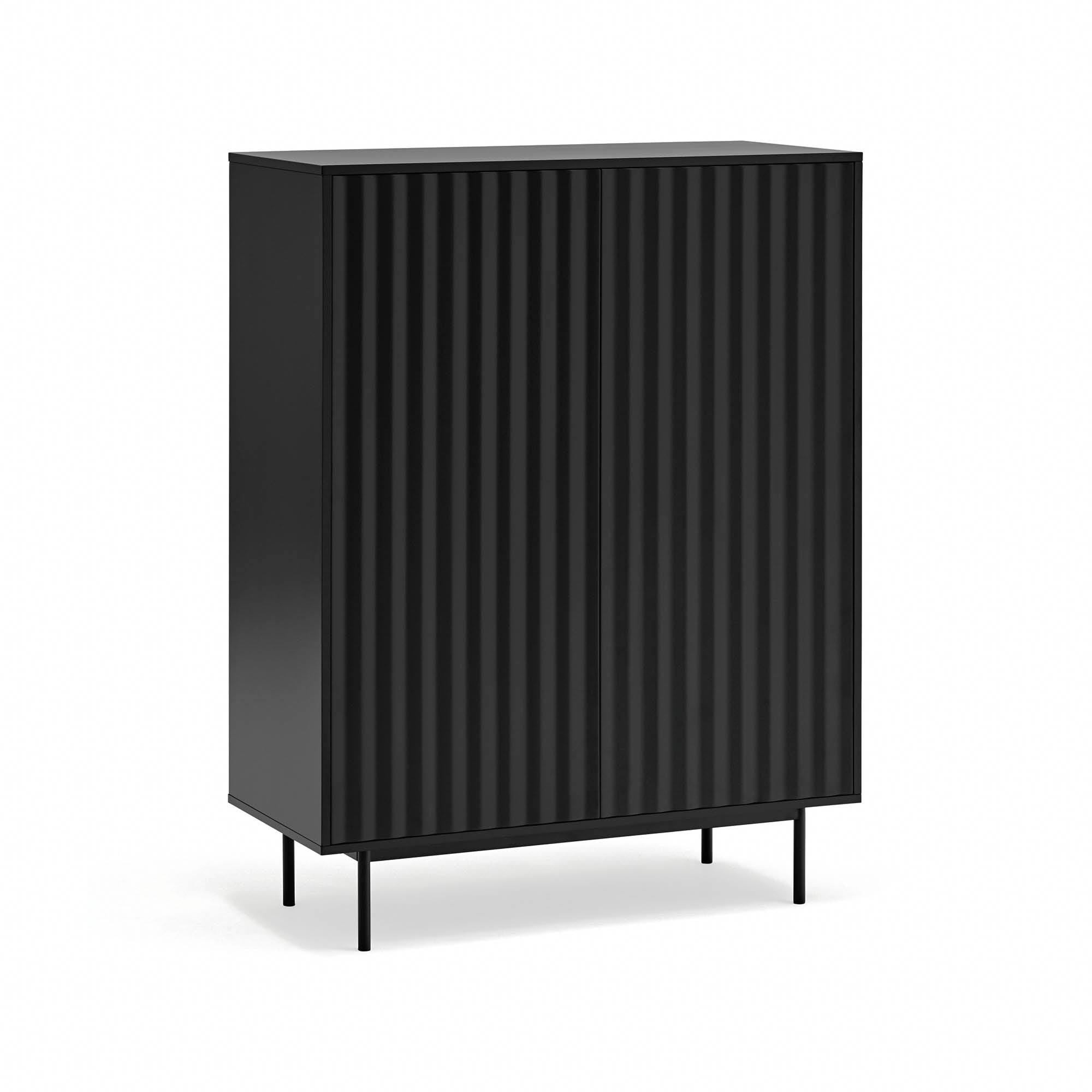 Occasional Cabinet Sierra 2D/2Inner Drawers Black