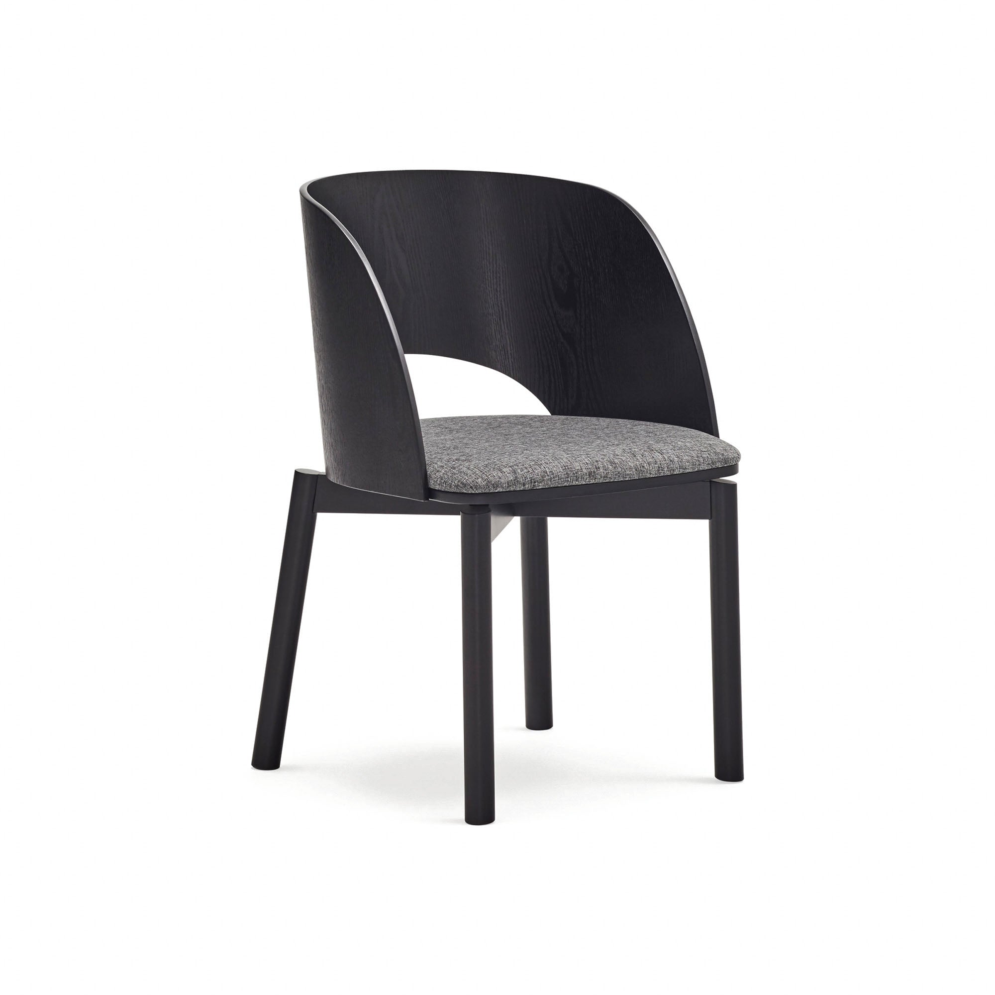 DAM Dining Chair in Black by Teulat – Set of 2