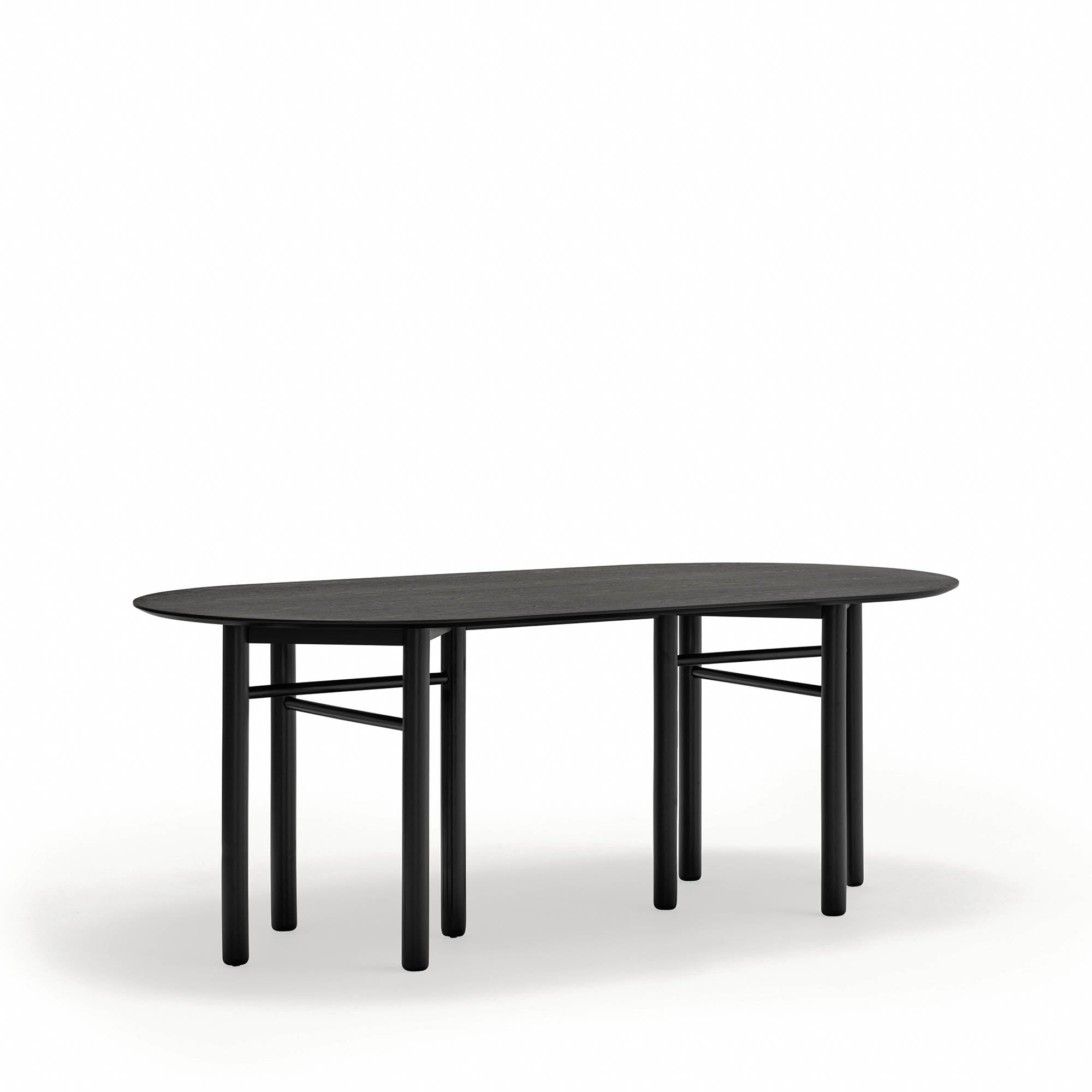 Oval Table Junco 200X100 Black