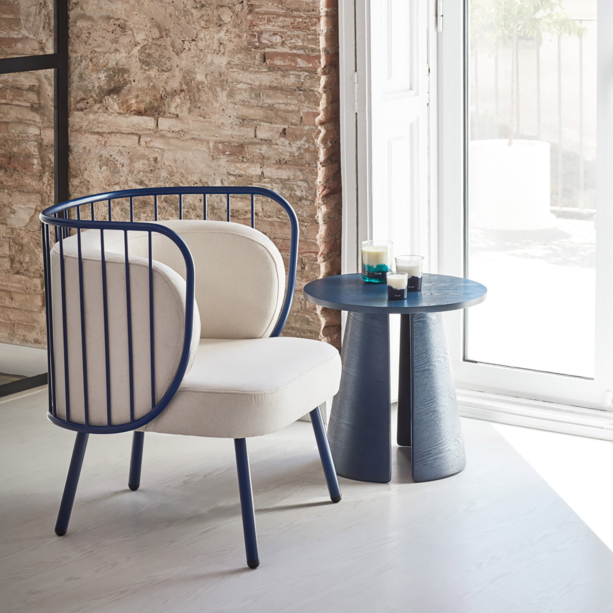 Side Table Cep 50Cm Blue
