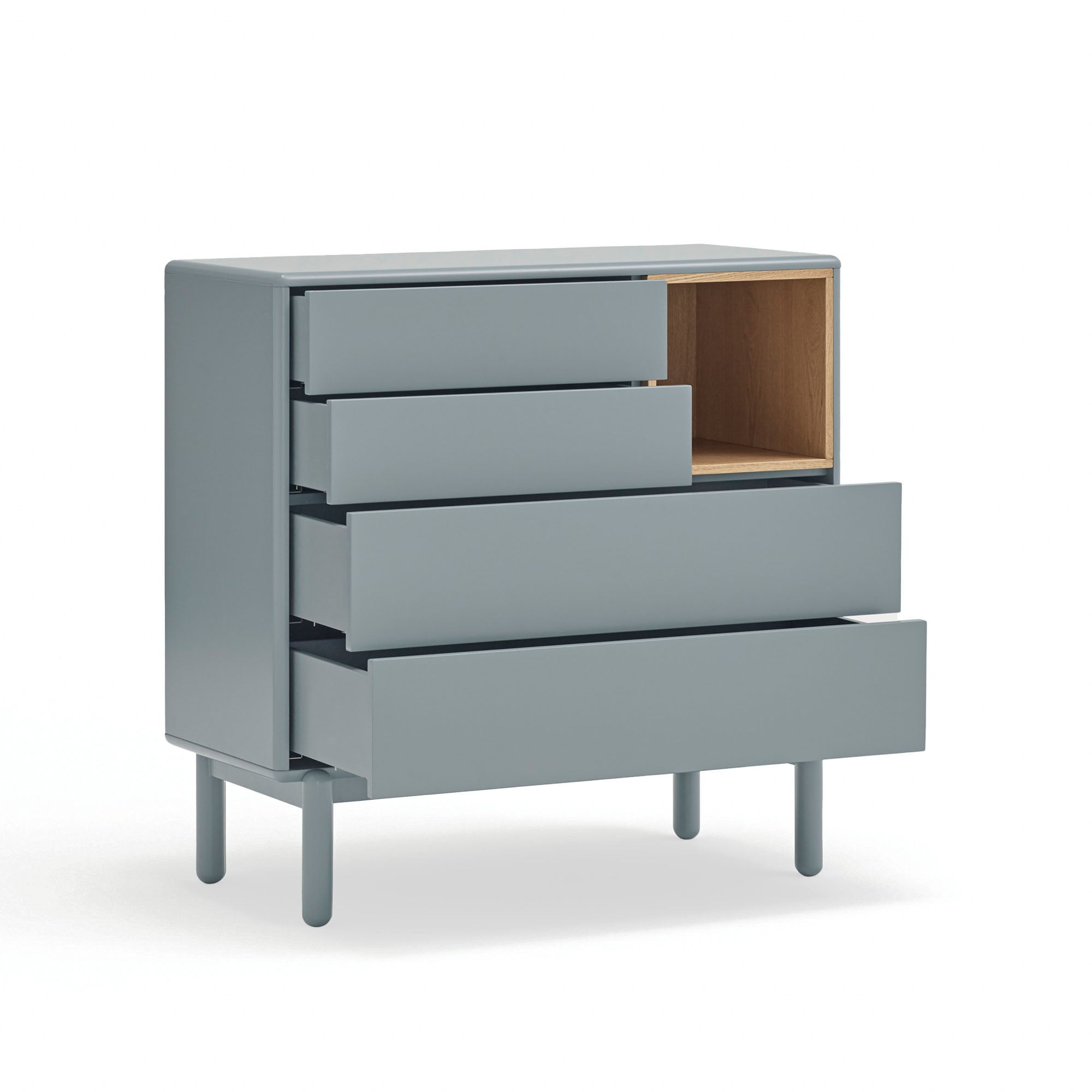 Chest Corvo 4Dr1H Pearl Grey