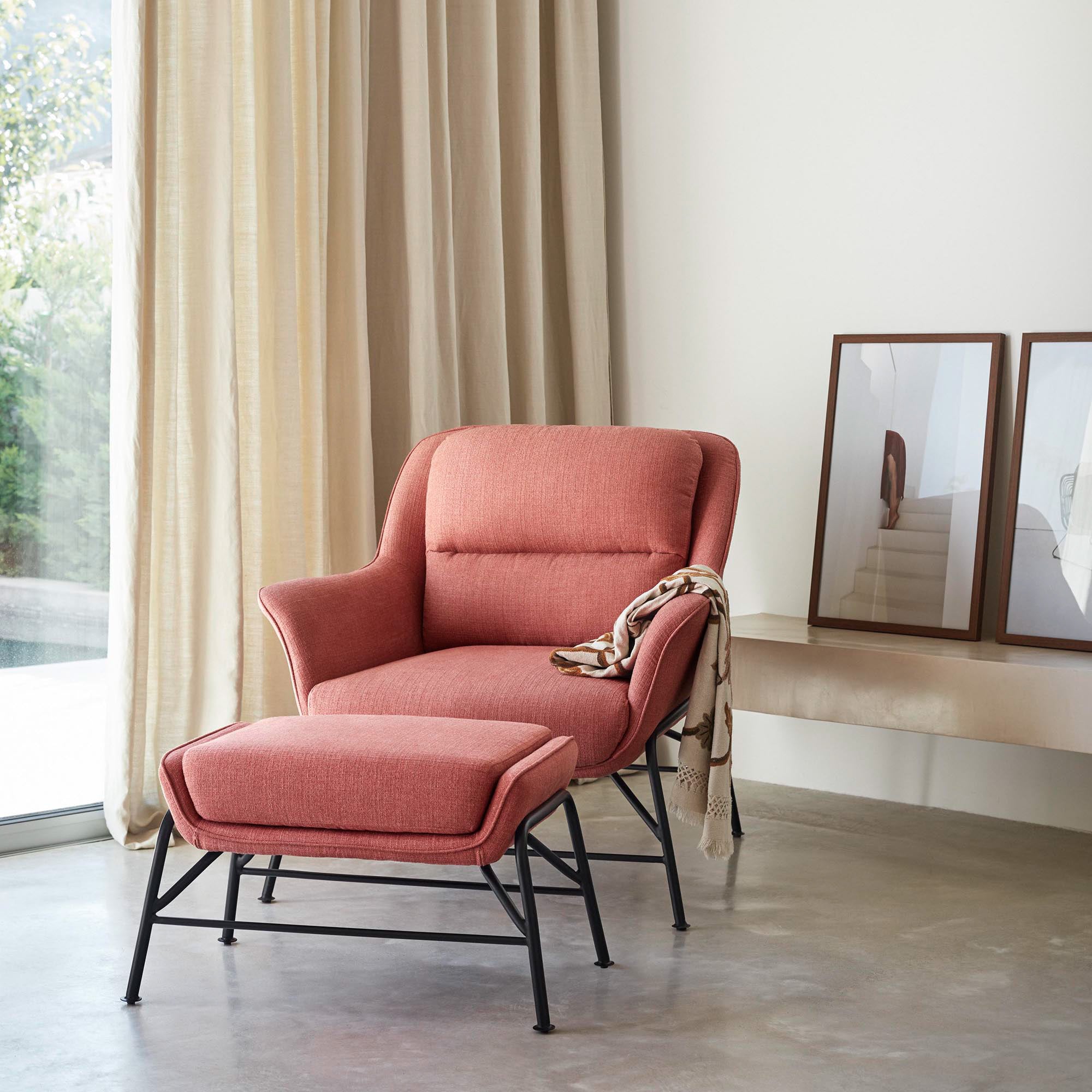 Pouffe Sadira Coral (1 Piece Per Box)Ox