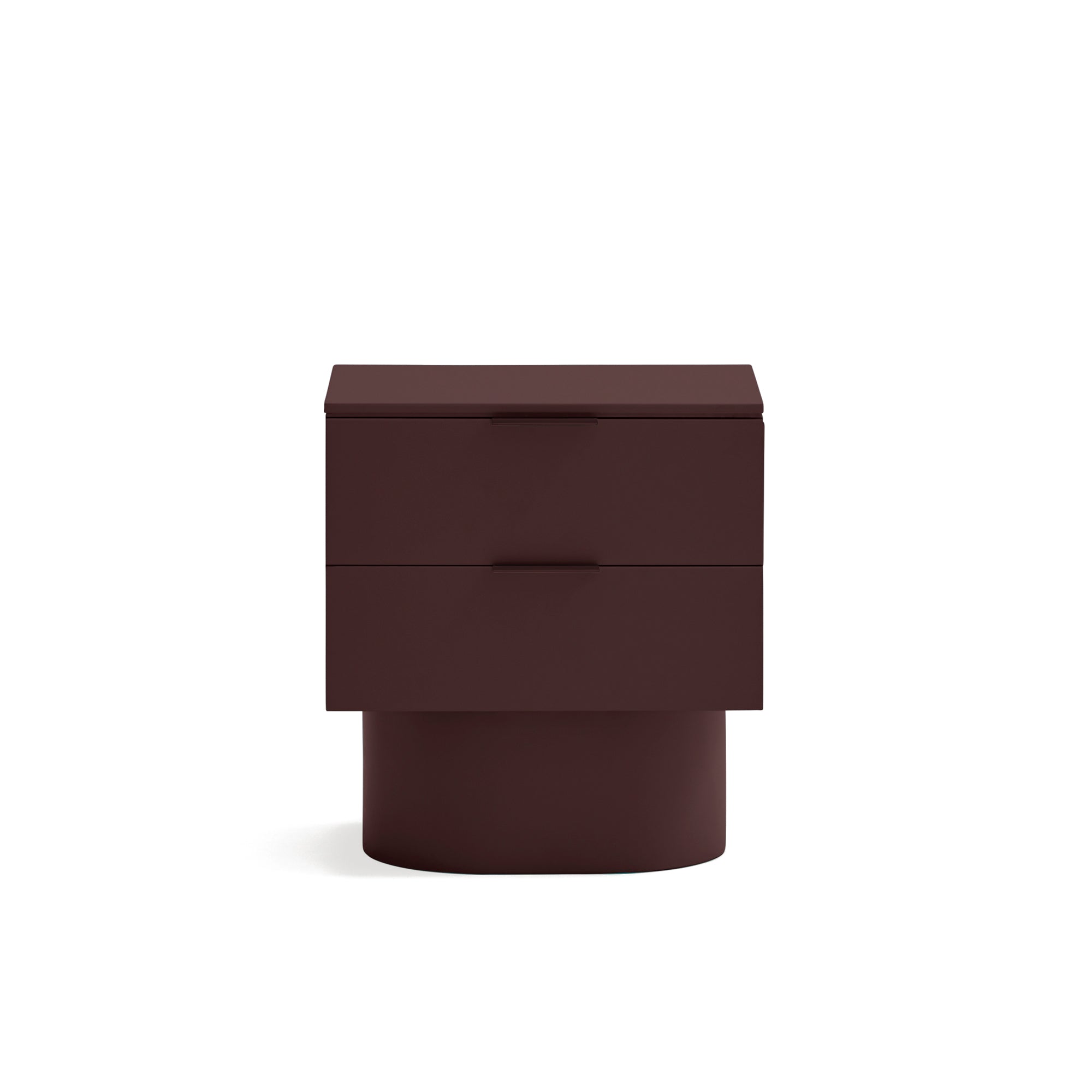 Bedside Table Totem 2Dr Aubergine