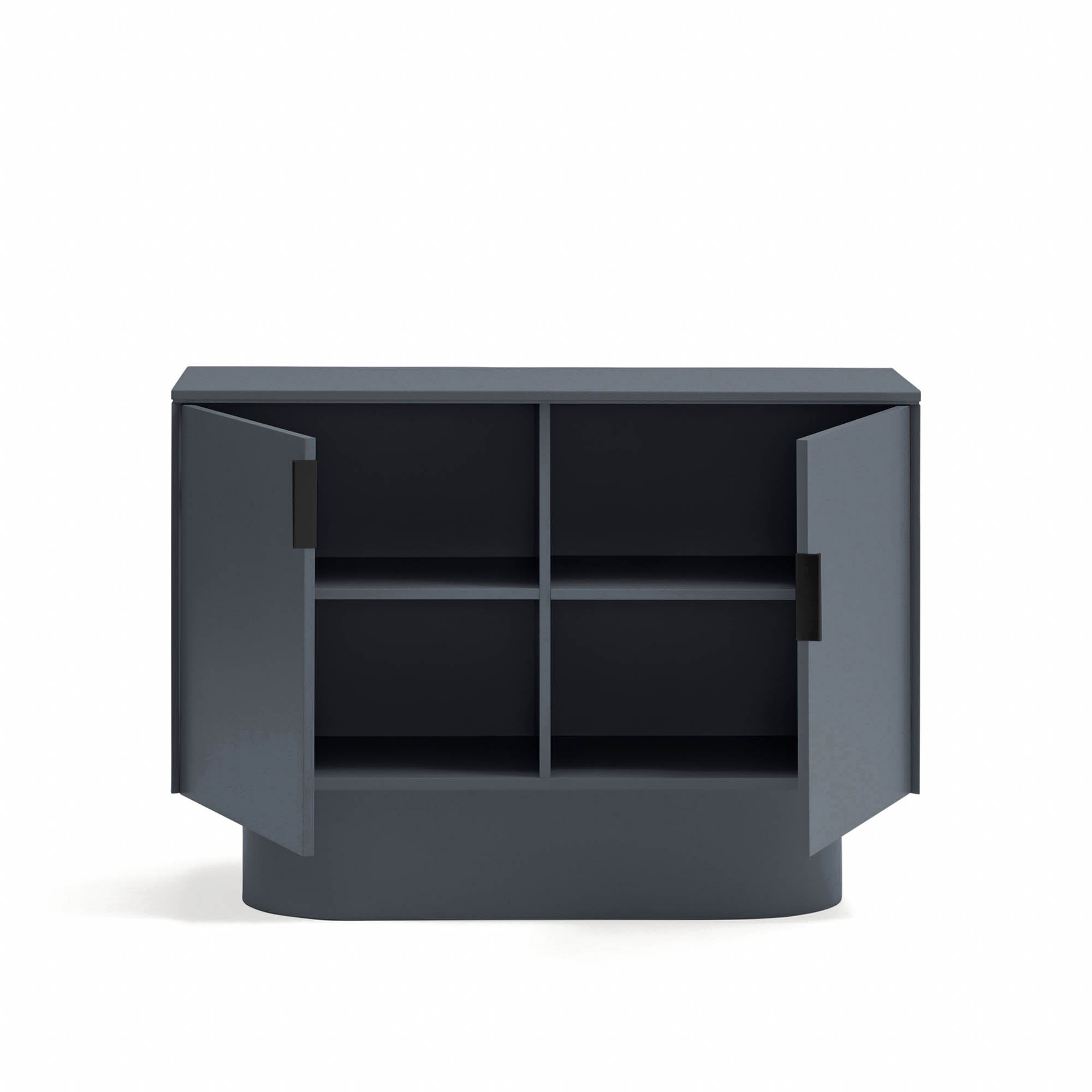 TOTEM Chest of 2 Drawers in Anthracite Grey by Teulat