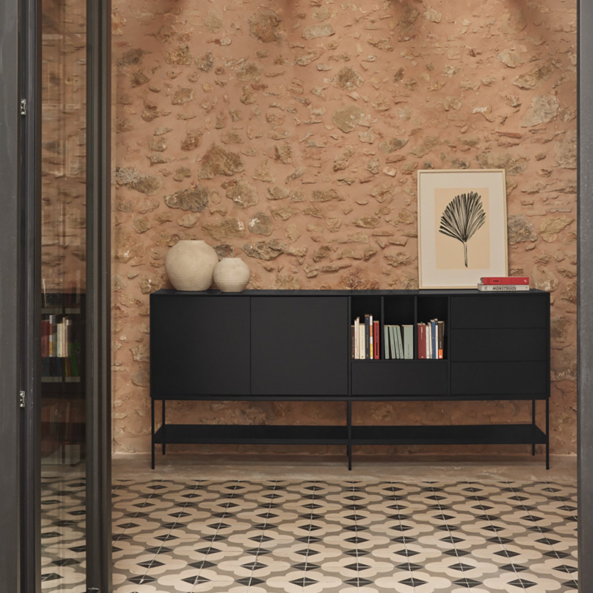 Sideboard Platt 2D4Dr3H 220Cm Black