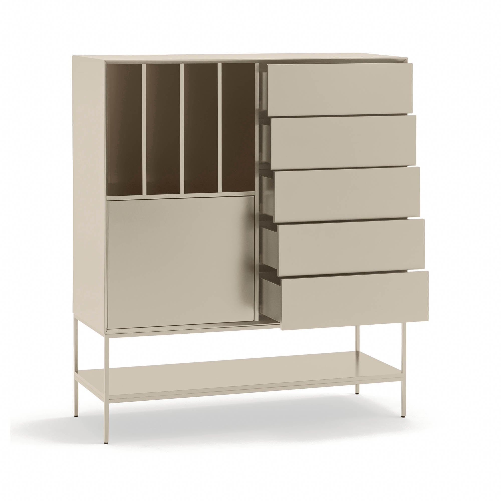Occasional Cabinet Platt 2D4H5Dr 120Cm Sand
