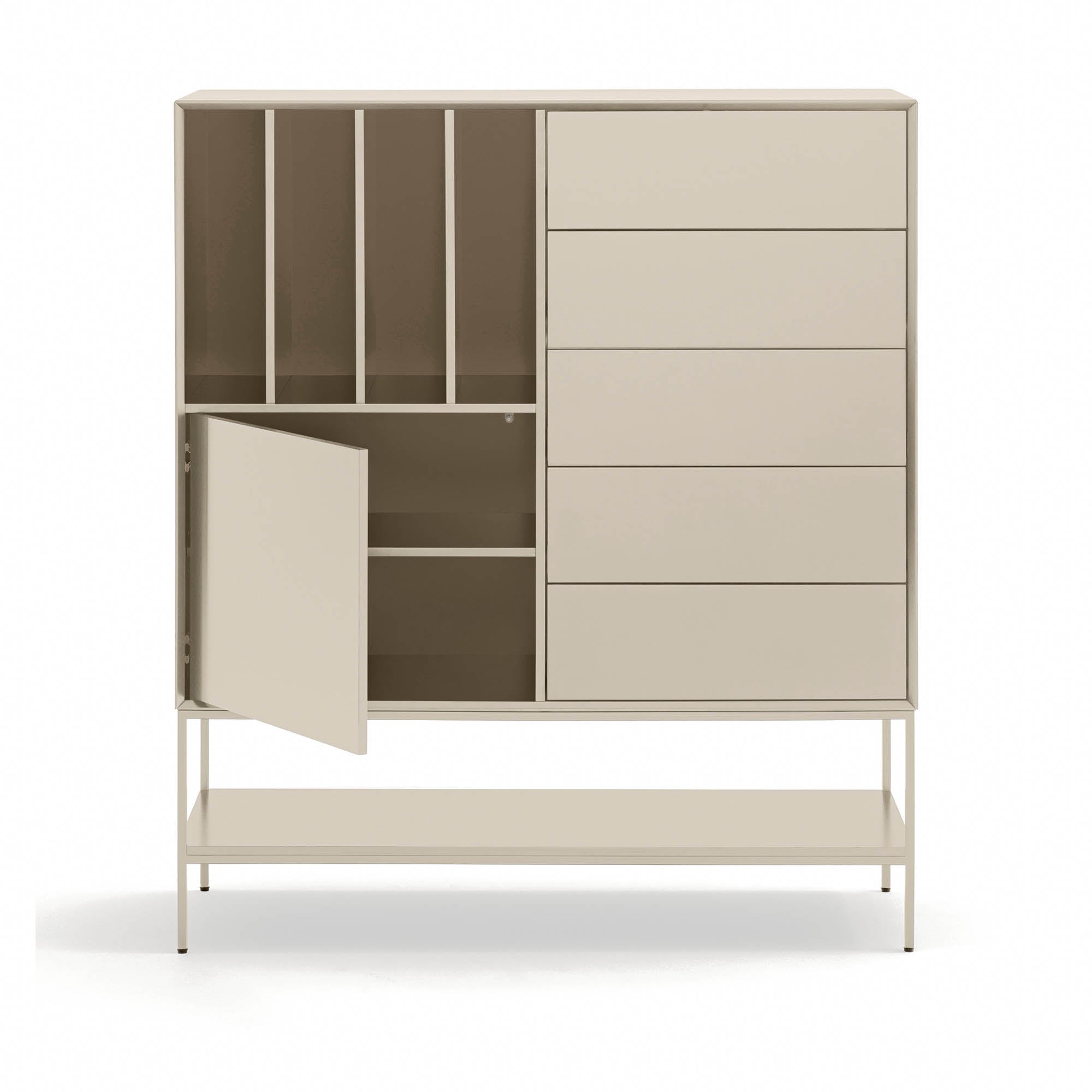 Occasional Cabinet Platt 2D4H5Dr 120Cm Sand