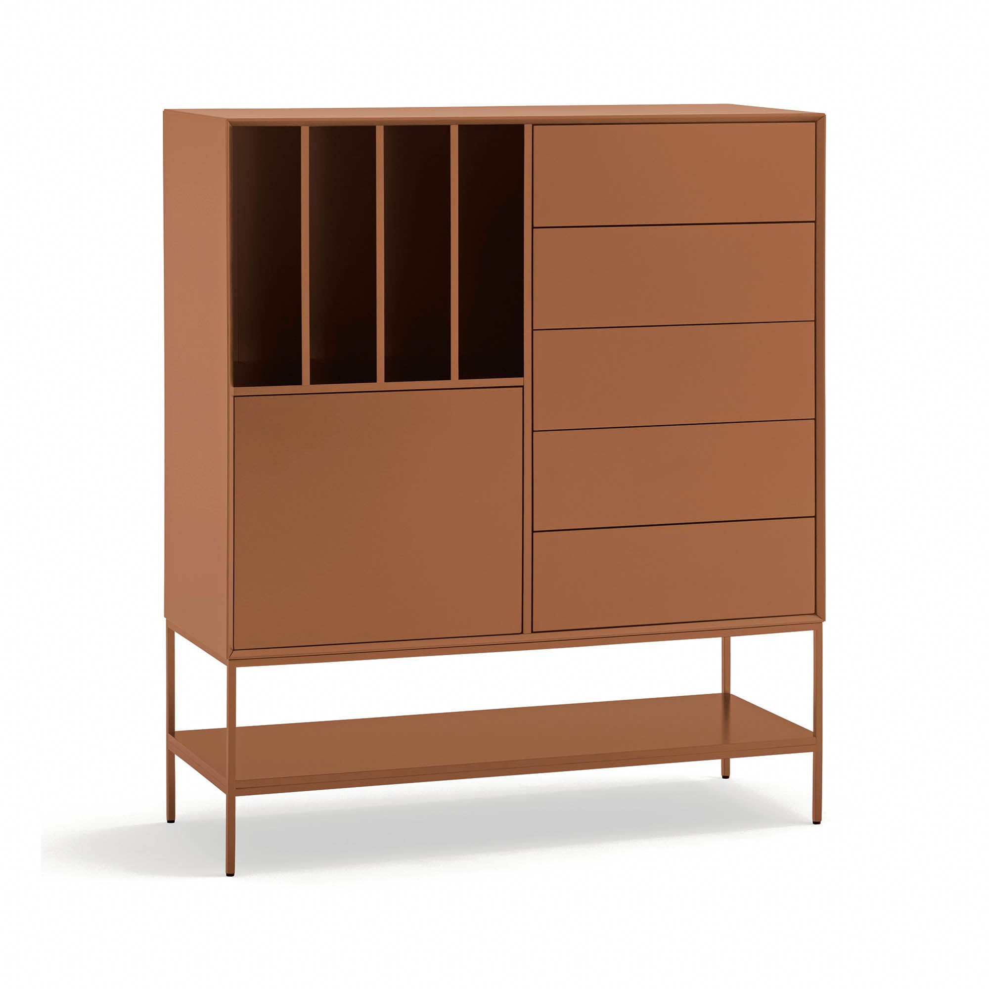 Occasional Cabinet Platt 2D4H5Dr 120Cm Clay