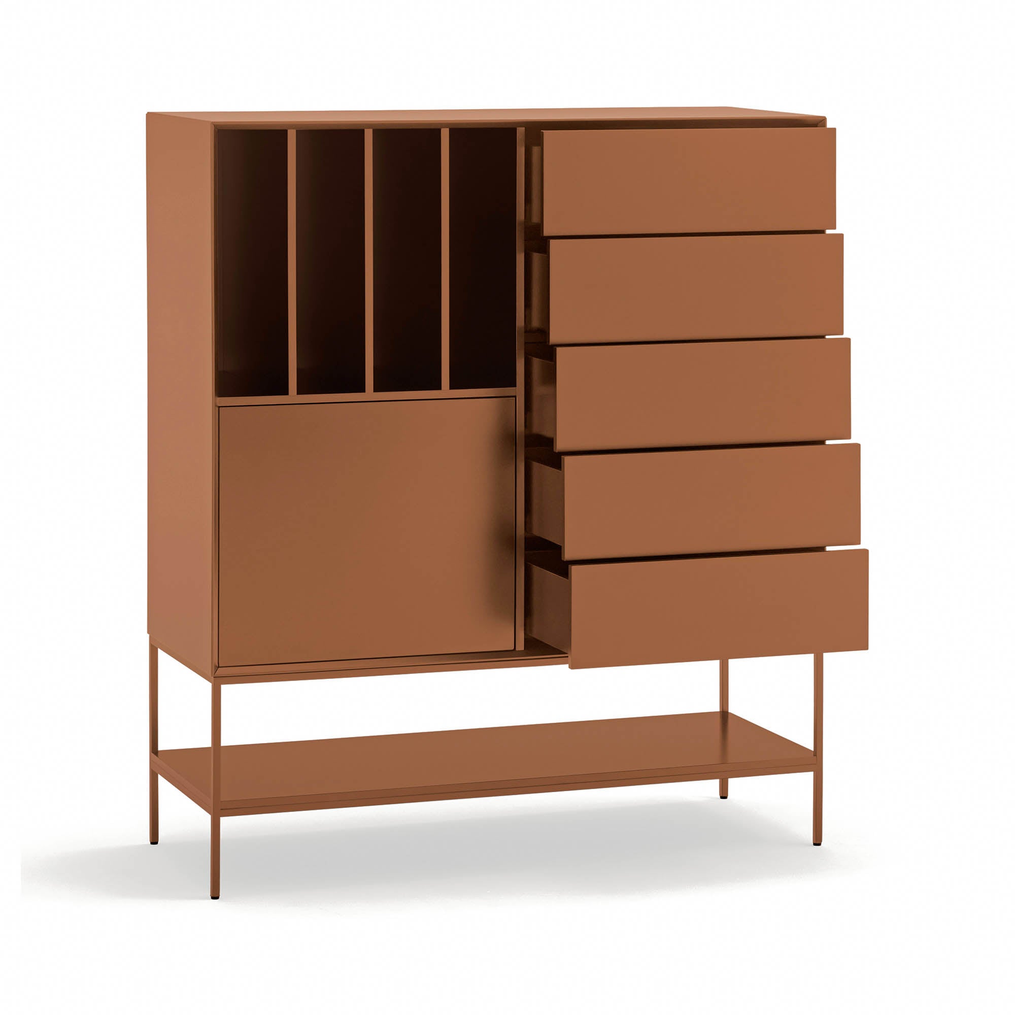 Occasional Cabinet Platt 2D4H5Dr 120Cm Clay