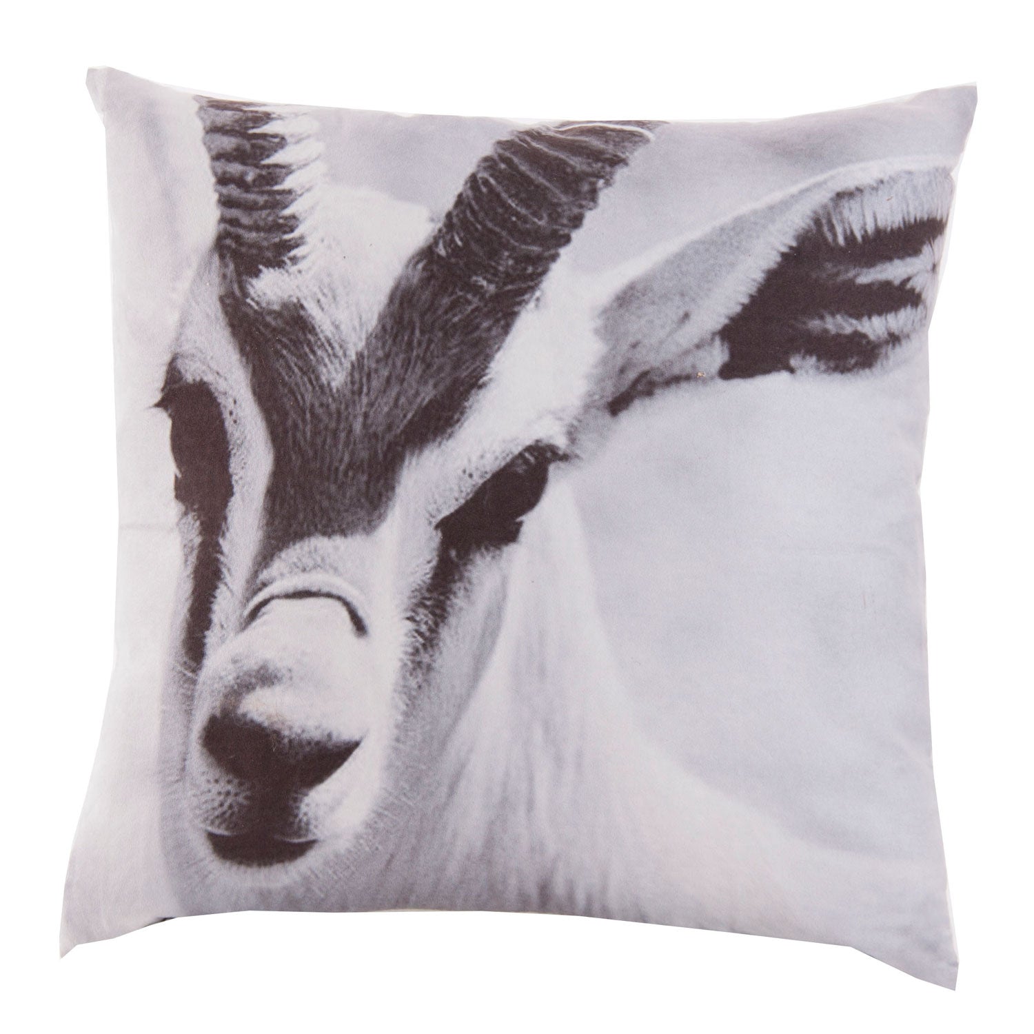 Cabra Square Cushion - Shabby Chic White with Black Foam