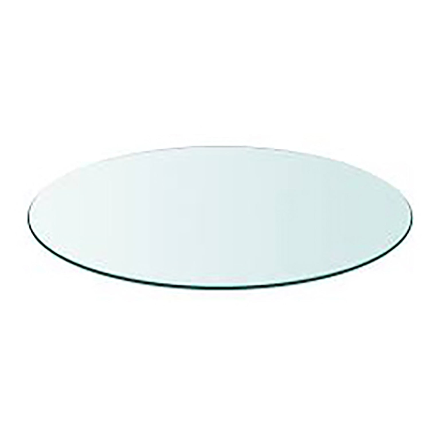 Warri Round Glass - Transparent Tempered Finish