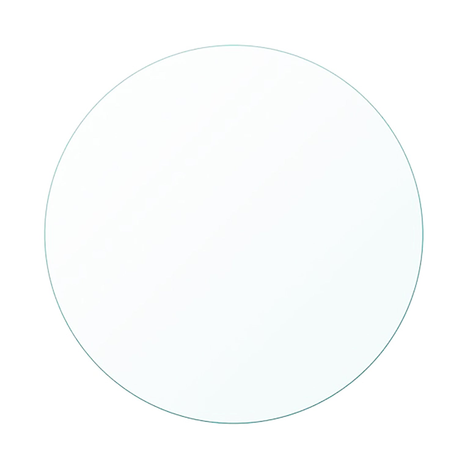 Warri Round Glass - Transparent Tempered Finish