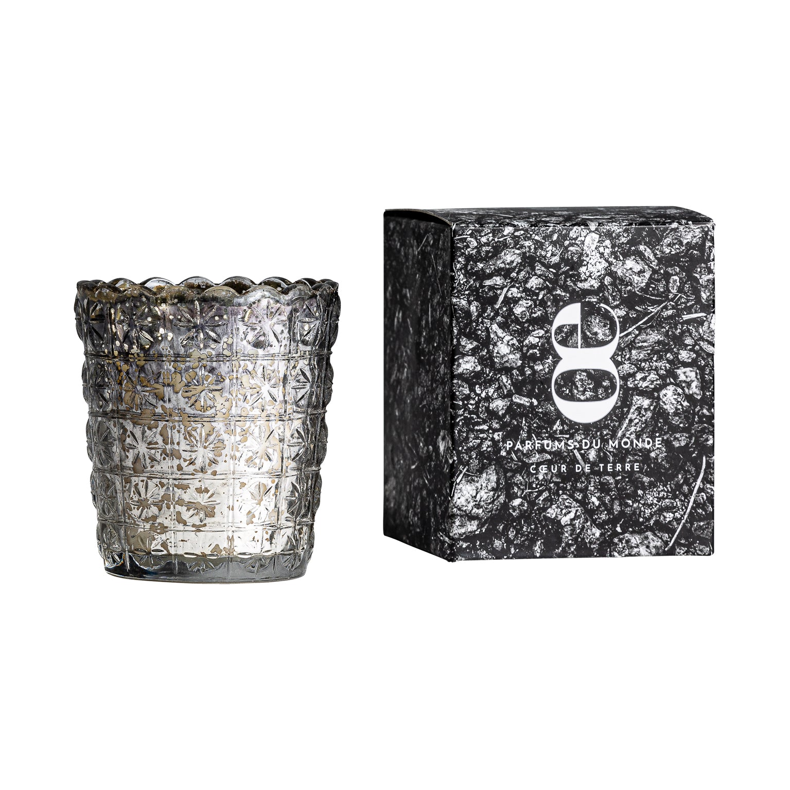 Tierra Classic Silver Candle - Vintage Glass Jar Candle