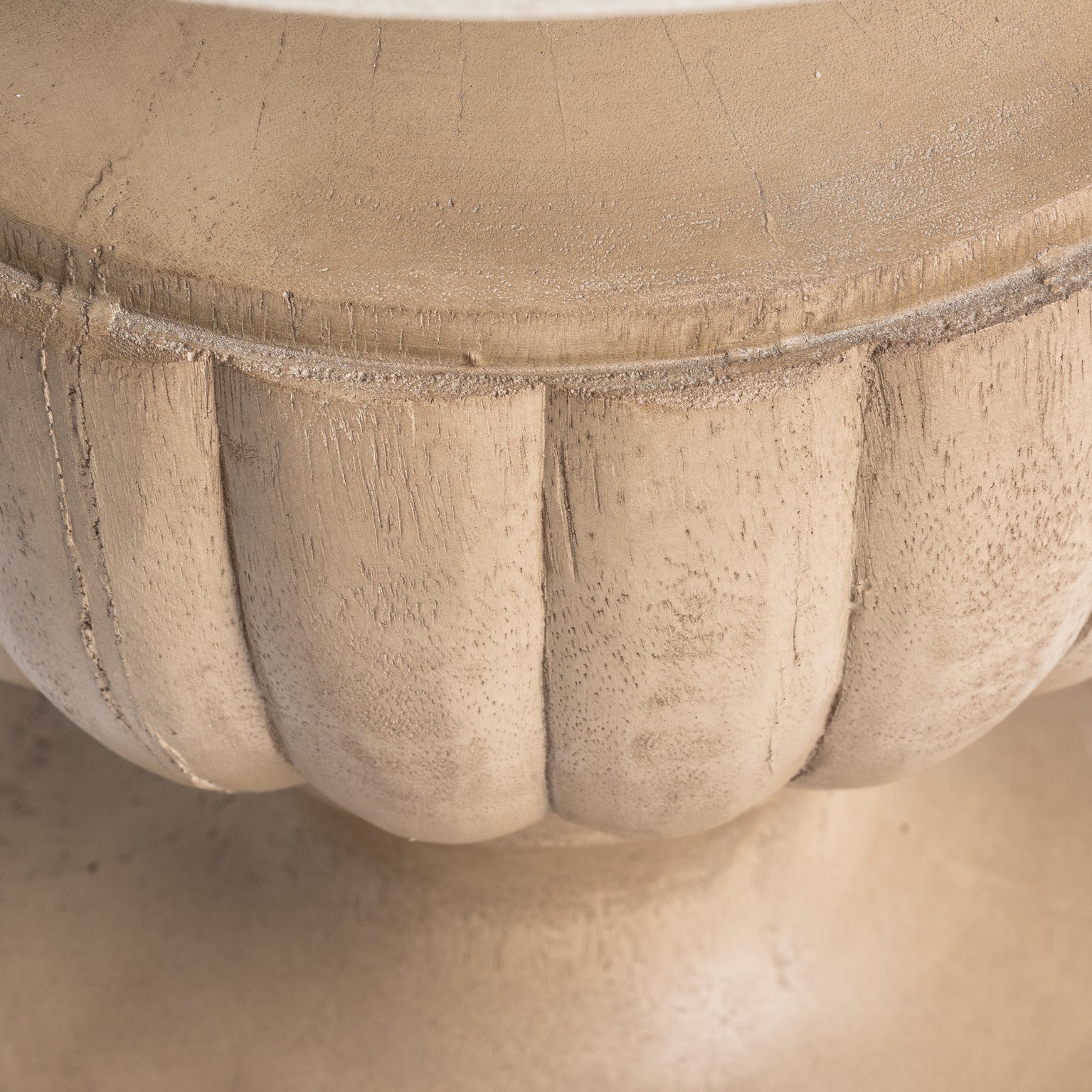 Provençal Table Lamp - Brown Resin with Linen Shade