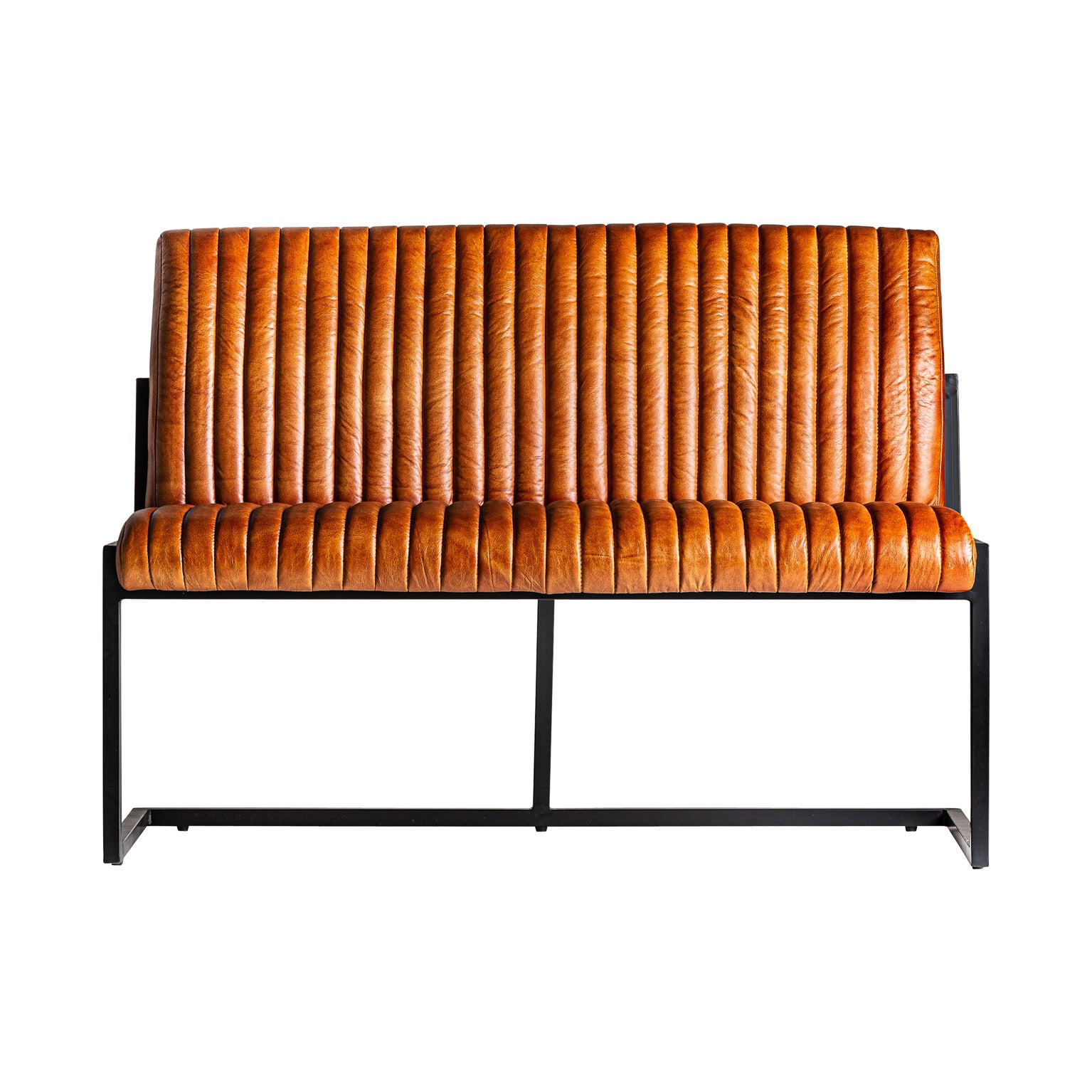 Bar Chadron Vintage Buffalo Leather Sofa - Brown