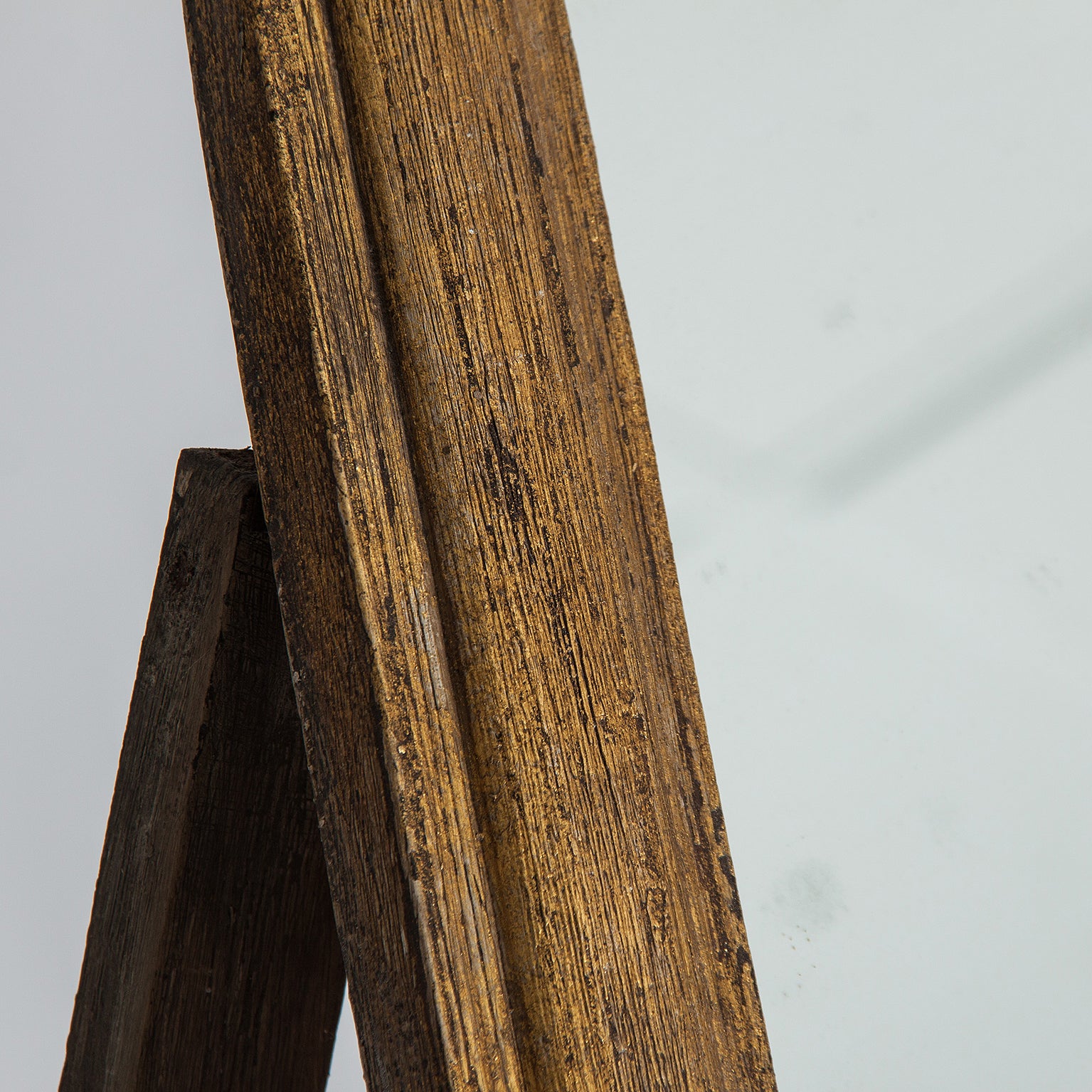 Fuveau Colonial Mirror - Gold Tropical Wood Foldable Mirror