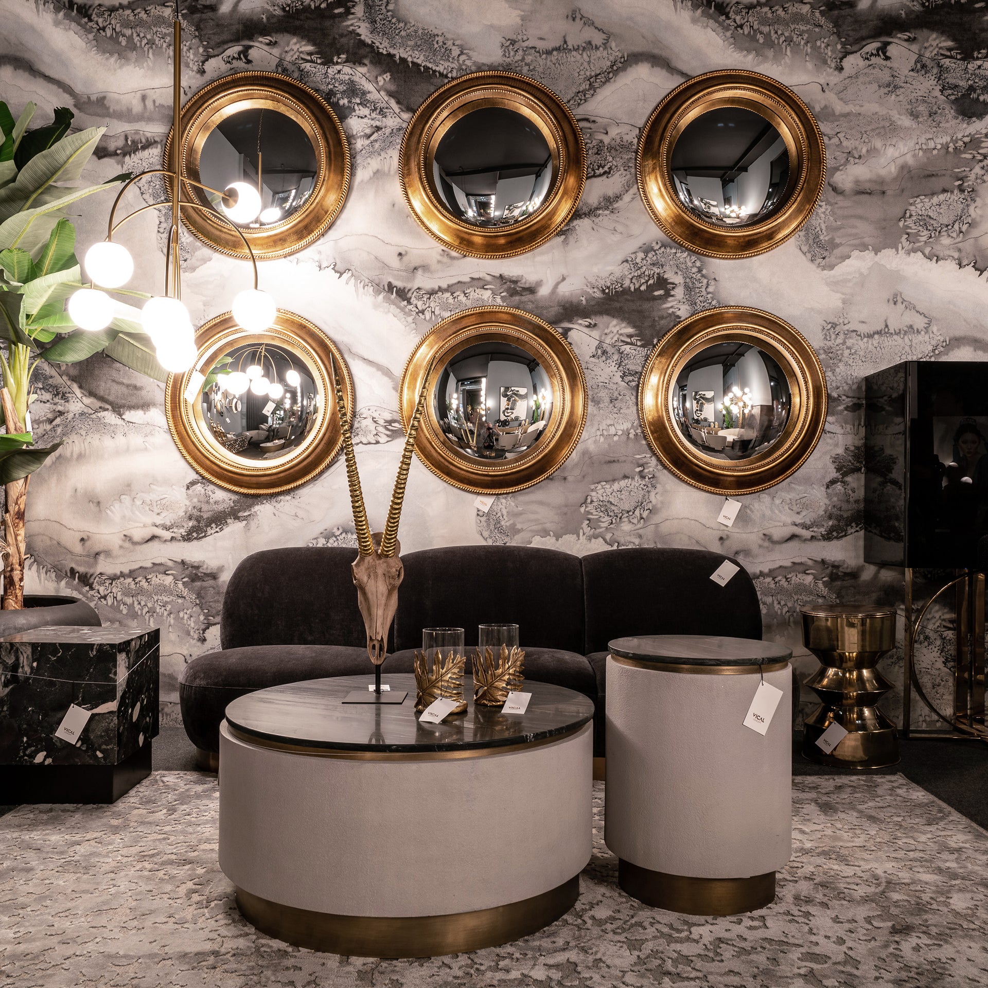 ALMESSO Gold Mirror