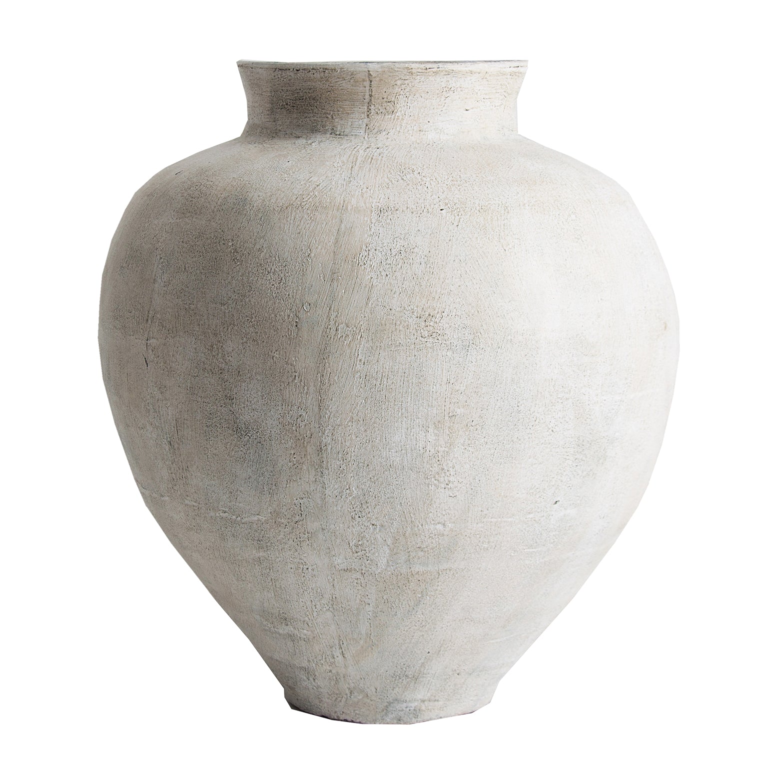 Artemisa Contemporary Amphora Vase - Off-White Terracotta