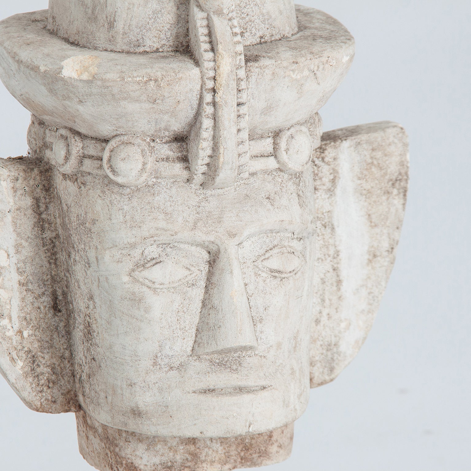 Marcus Bust - Ethnic Stone & Iron Sculpture