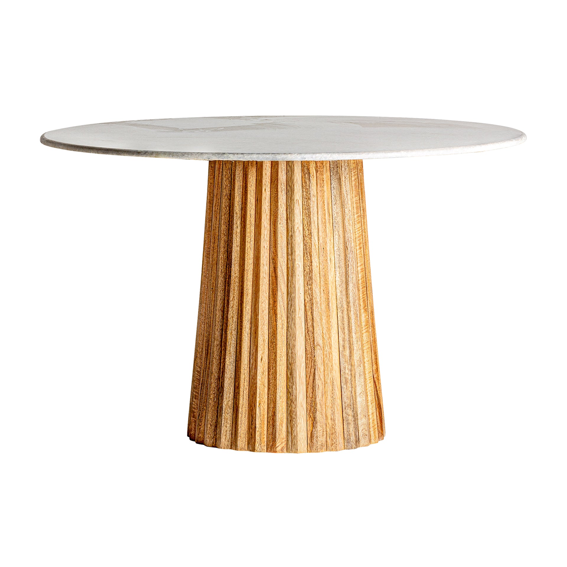 PLISSÉ WOOD DINING TABLE