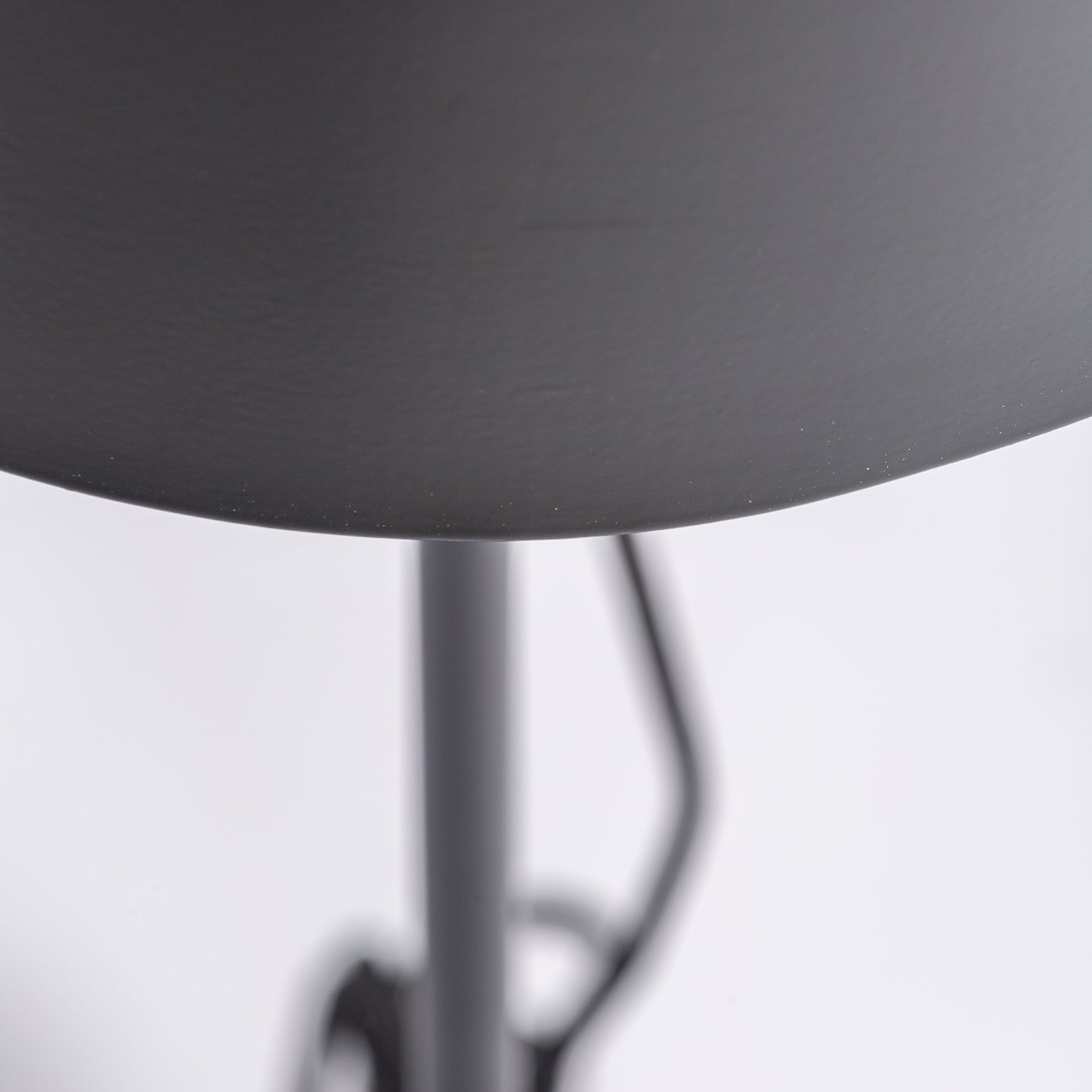 Art Deco Table Lamp — Black Iron & Gold Brass