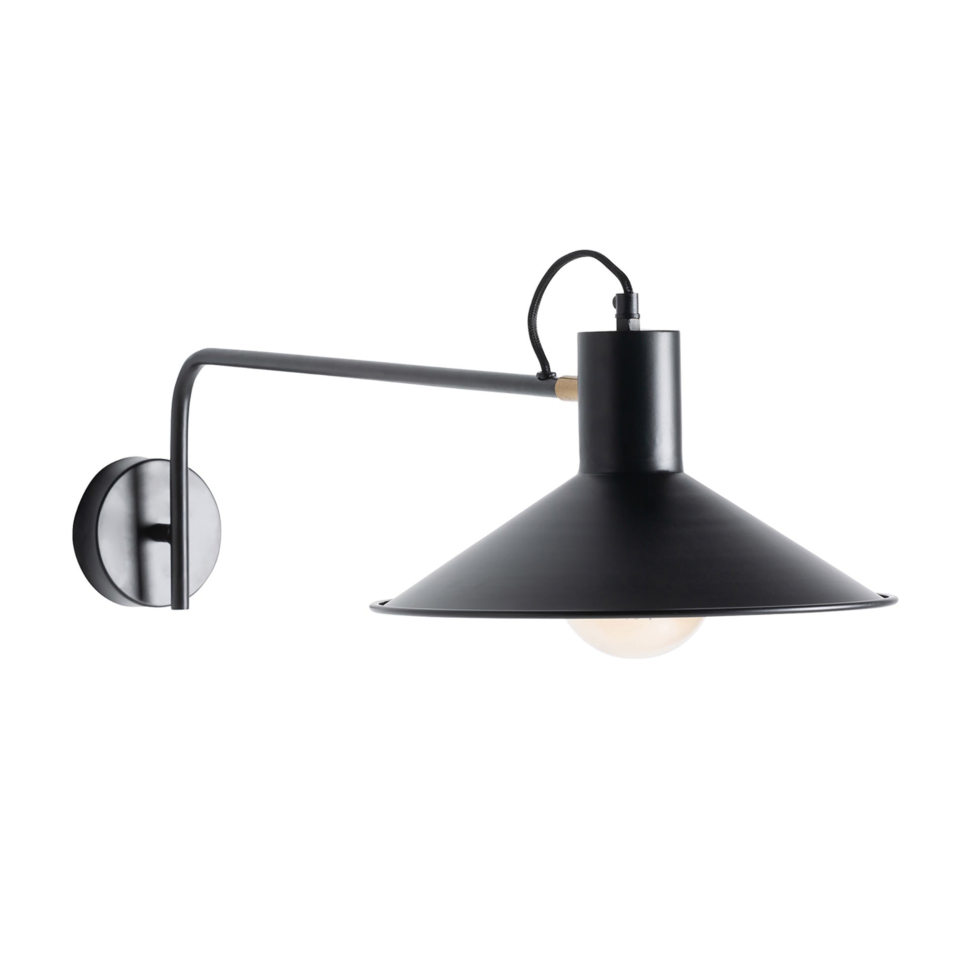 Svartmässing Wall Lamp