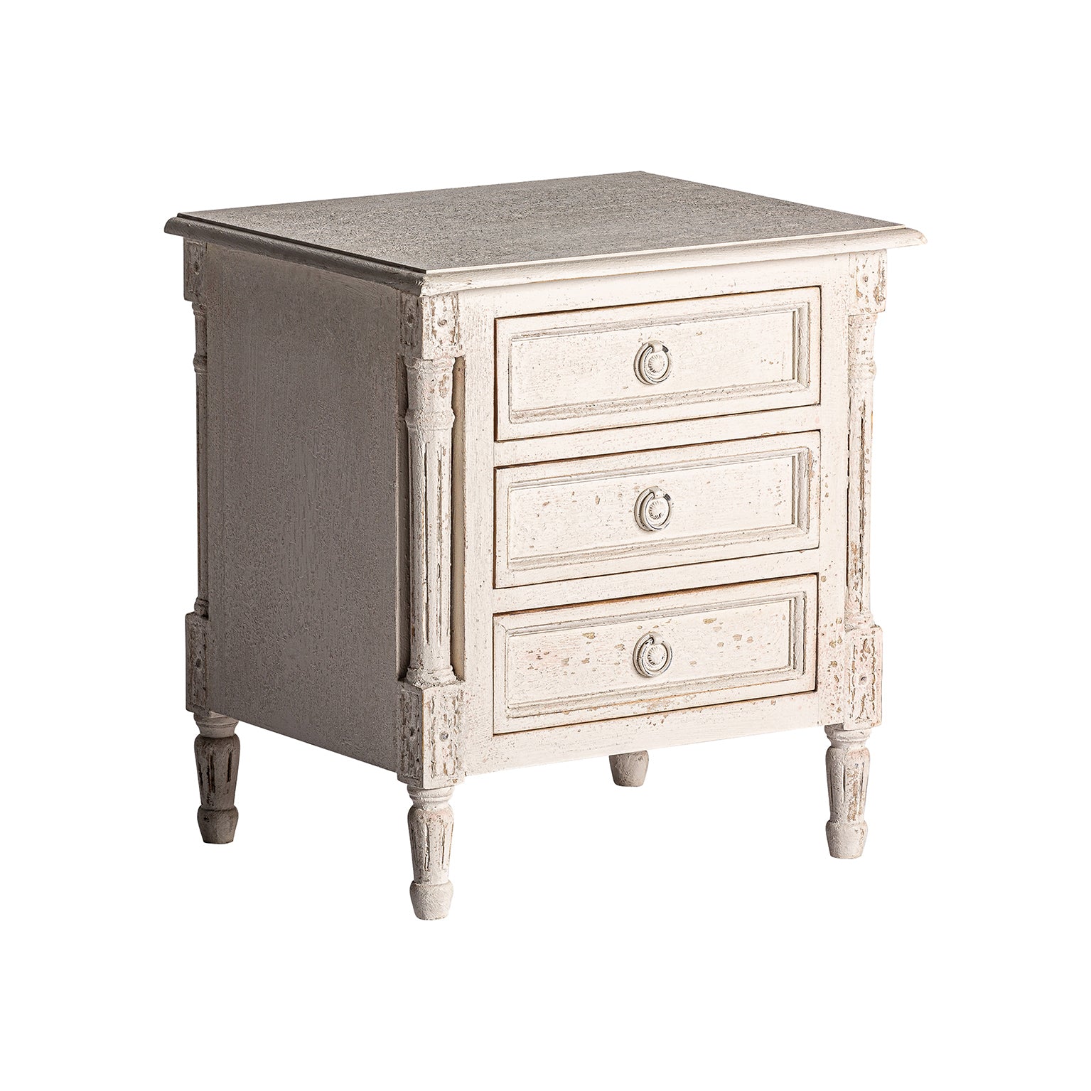 Pisek Mango Wood Bedside Table - Provençal Style