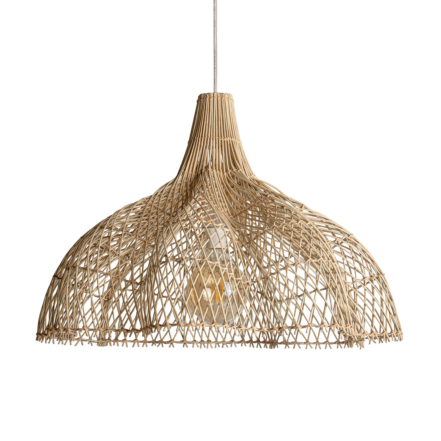 Ljusstråle Rattan Ceiling Lamp