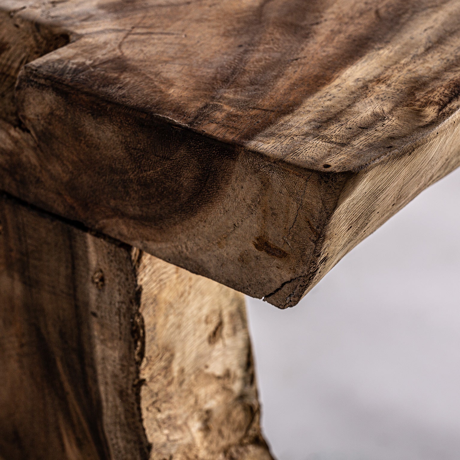 YELKI Ethnic Console Table - Tropical Wood Brown