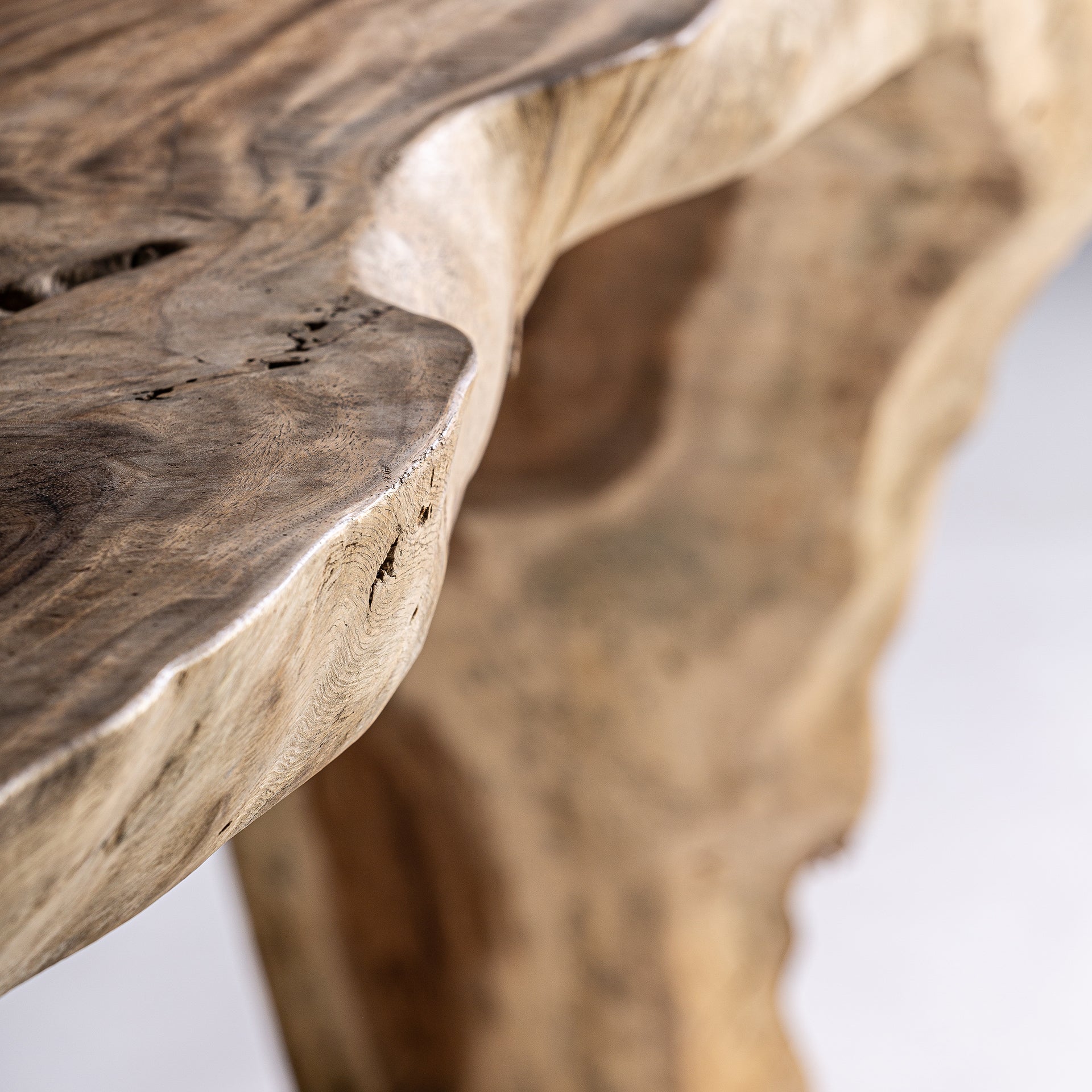 YELKI Ethnic Console Table - Tropical Wood Brown