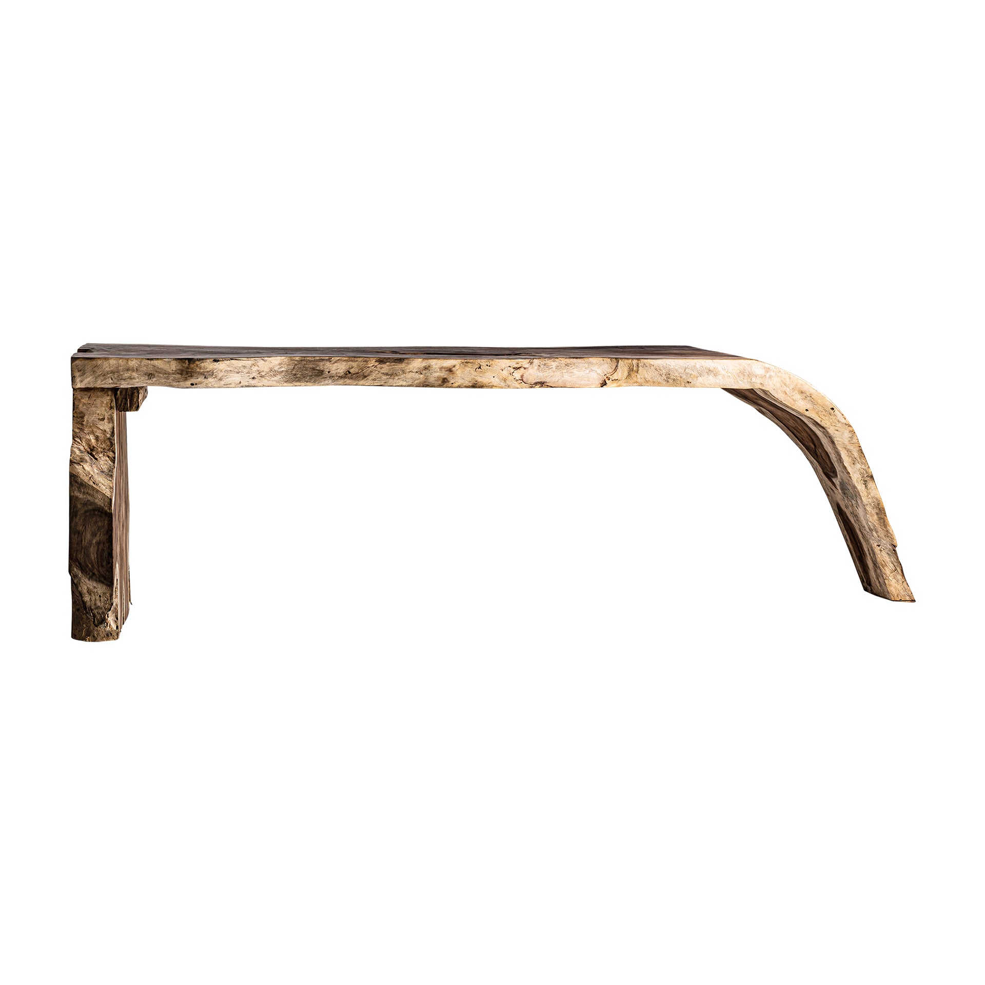 YELKI Ethnic Console Table - Tropical Wood Brown