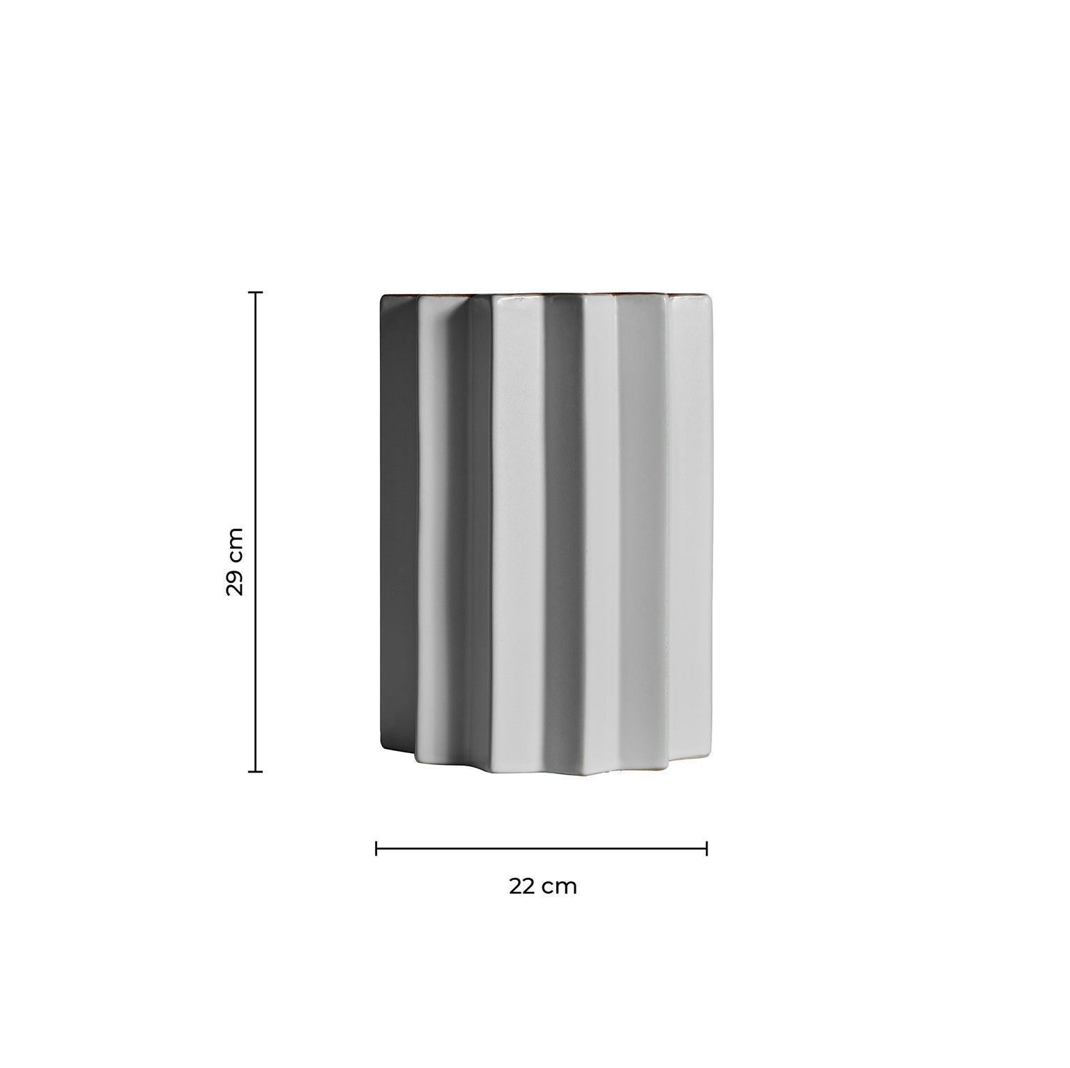 PLISSÉ STONE VASE