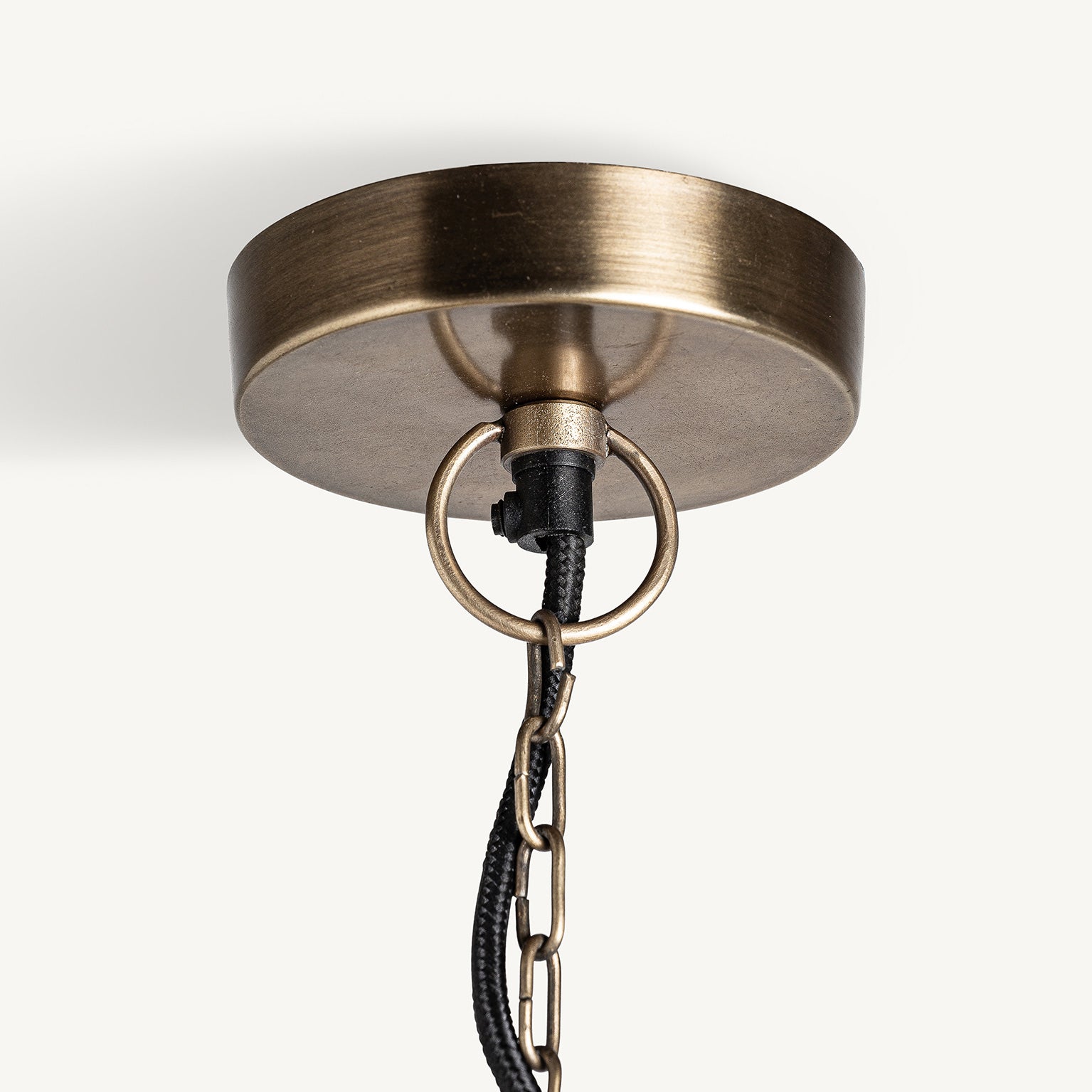 Art Deco Ceiling Lamp - Gold Iron Pendant Light
