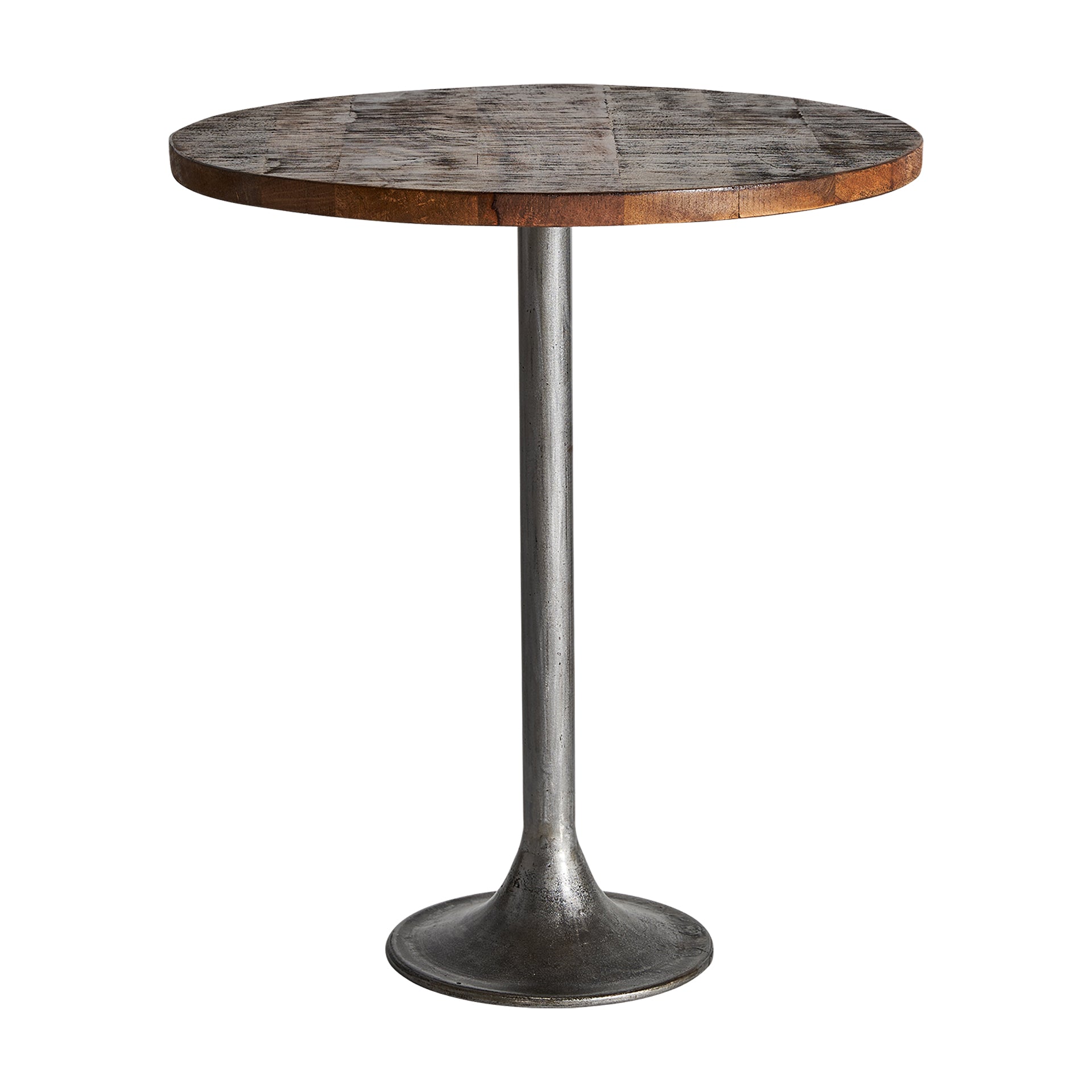 Tyler Industrial Bar Table - Grey Iron & Mango Wood