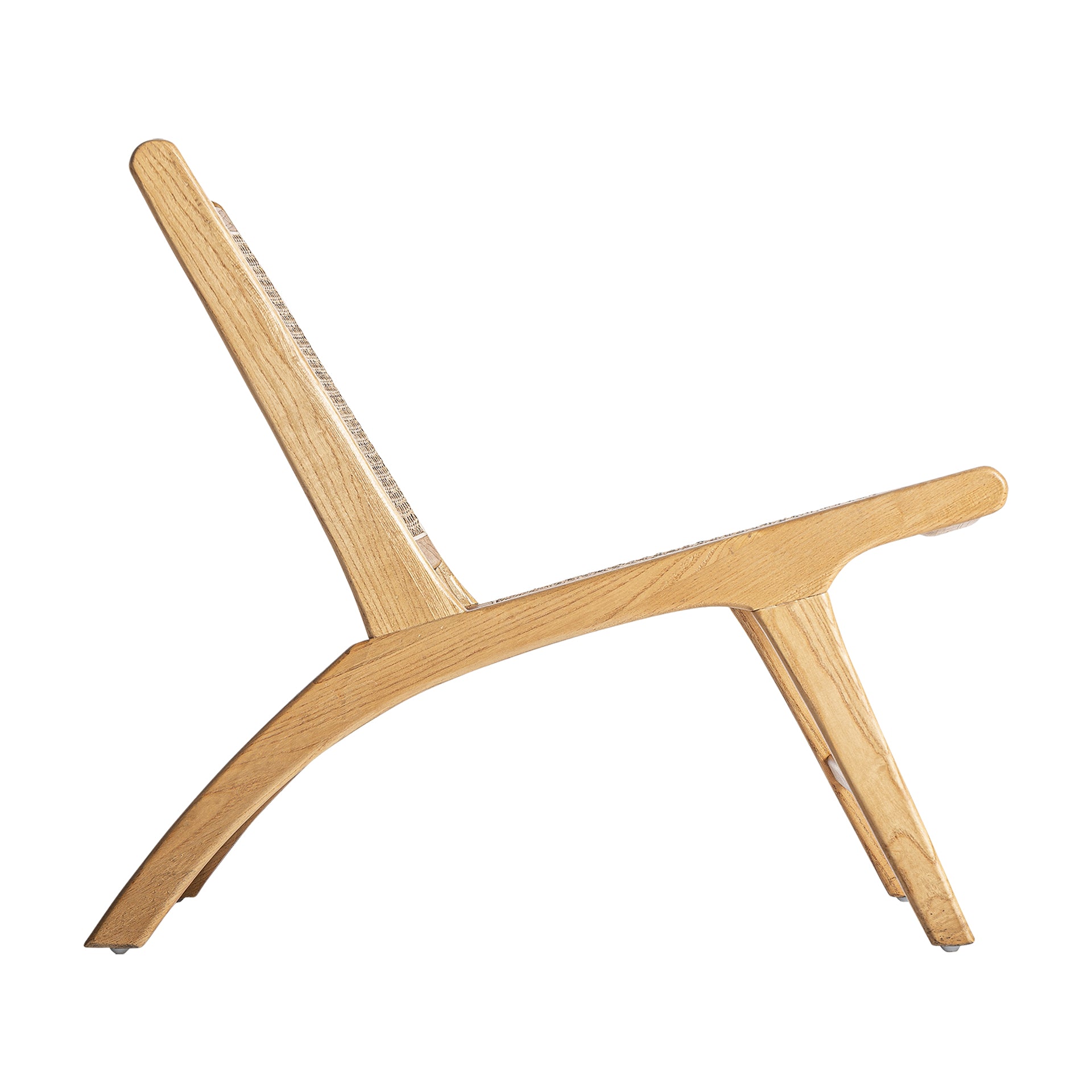Servoz Contemporary Birch Armchair - Brown