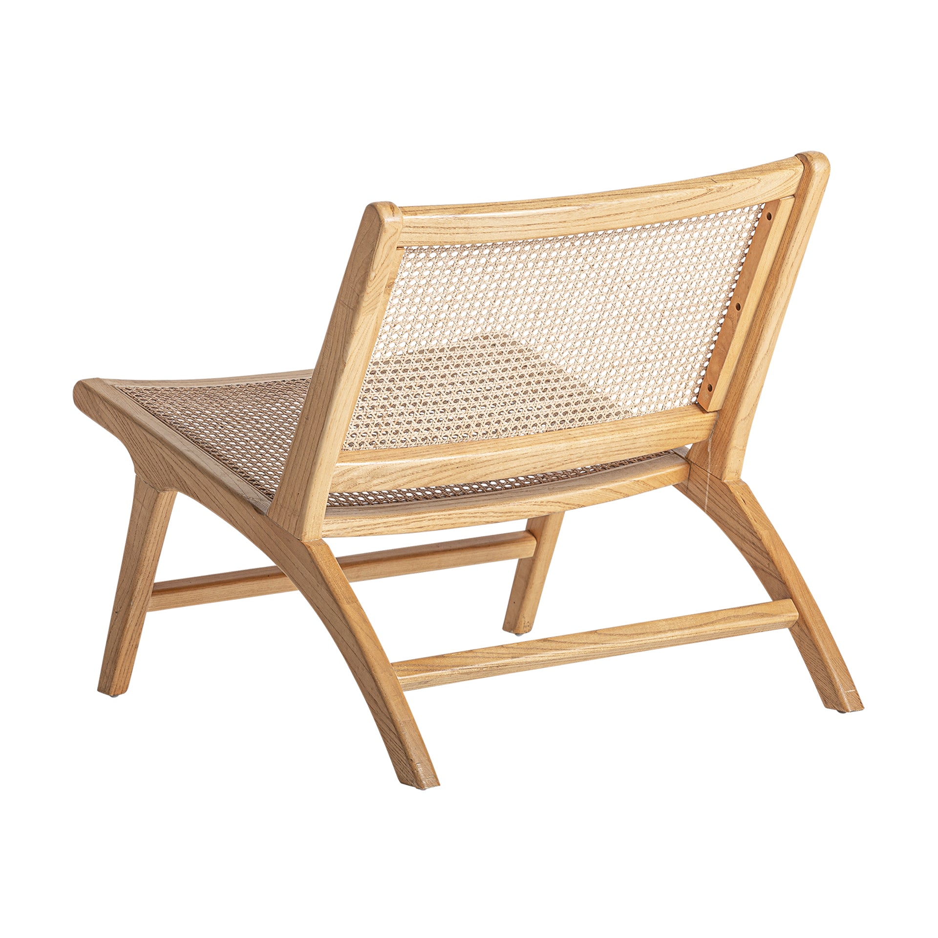 Servoz Contemporary Birch Armchair - Brown