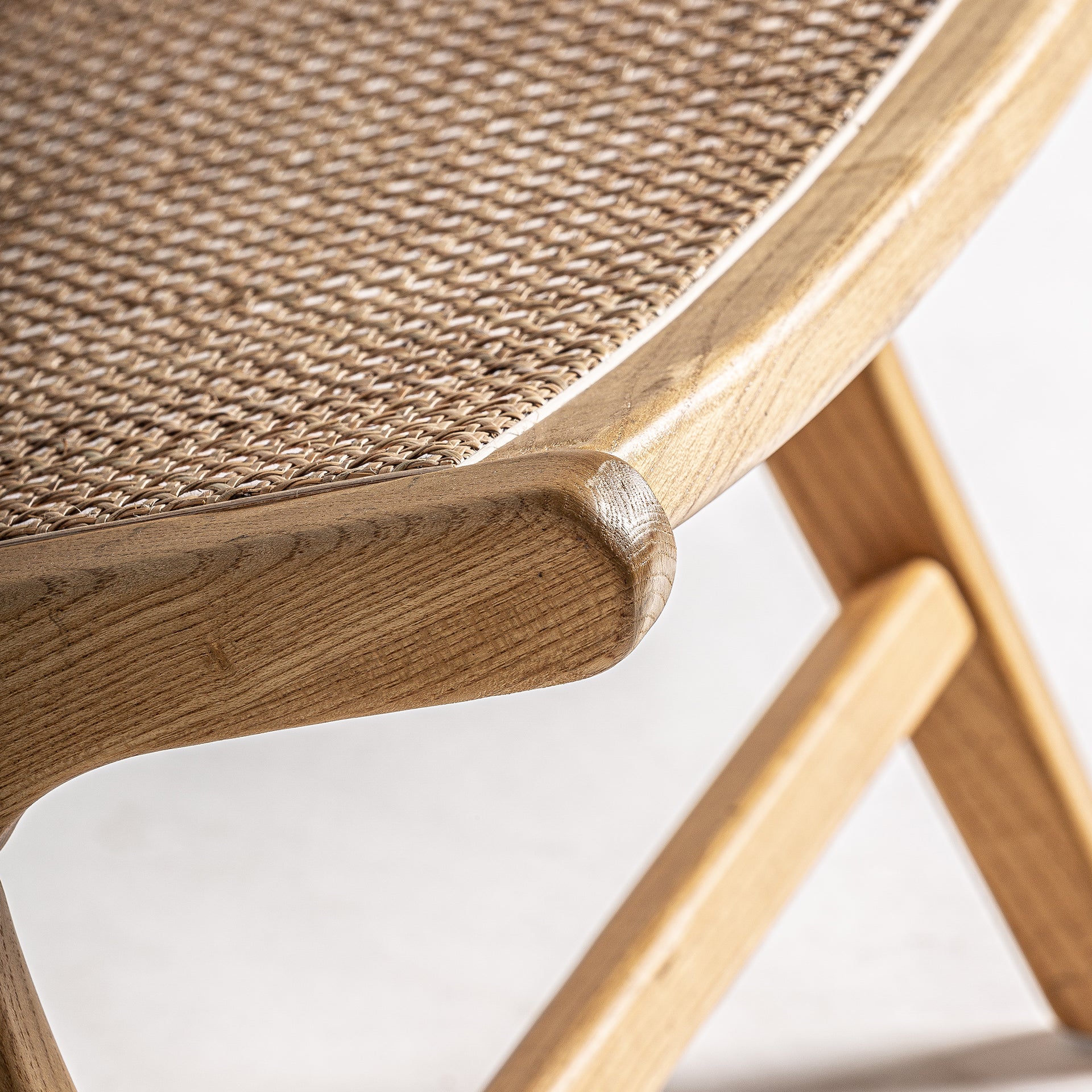 Servoz Contemporary Birch Armchair - Brown