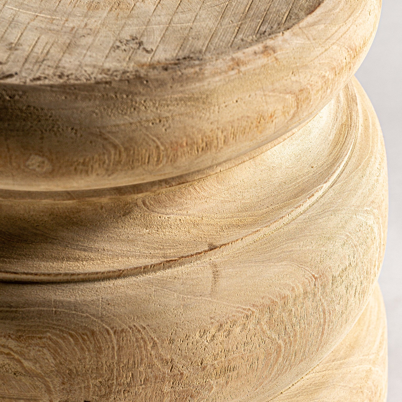 Vouxell Mango Wood Footrest - Kitsch Brown Ottoman Stool