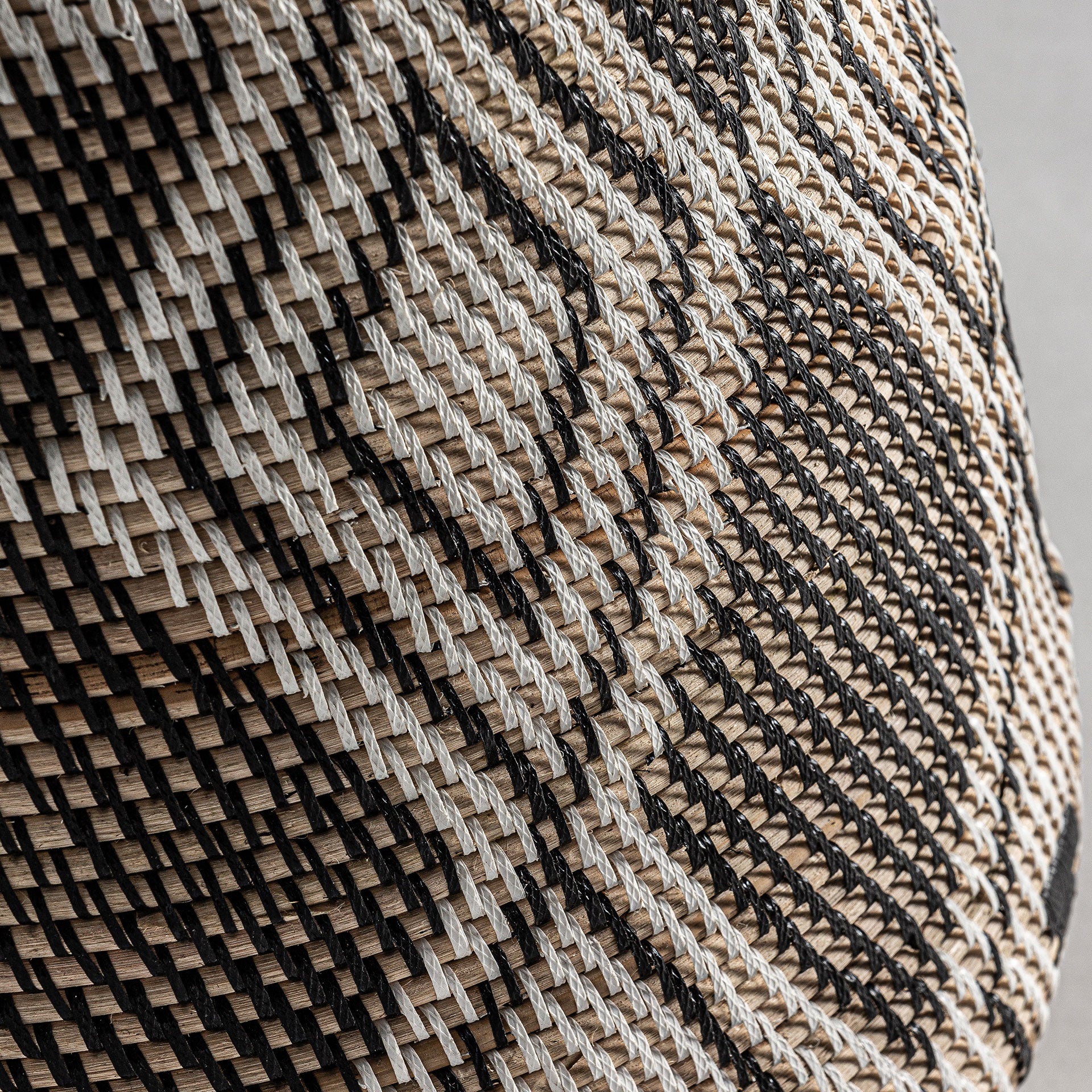 Zirba Rattan Vase - Handwoven Brown Ethnic Style Centerpiece
