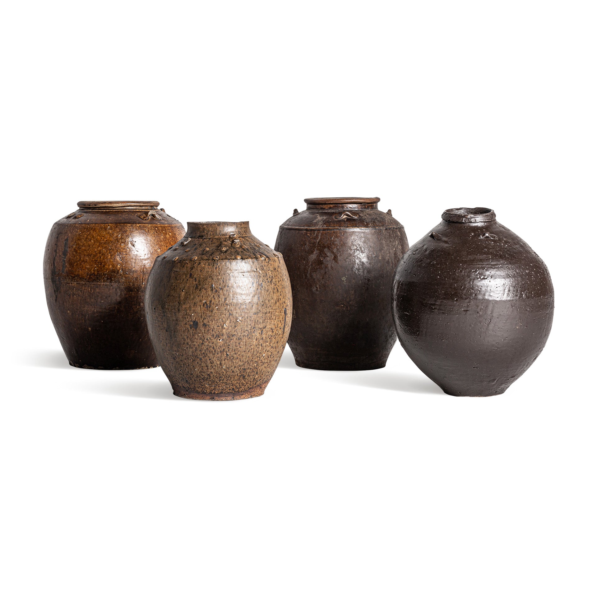 Malda Colonial Ceramic Vase - Brown Tones Handcrafted
