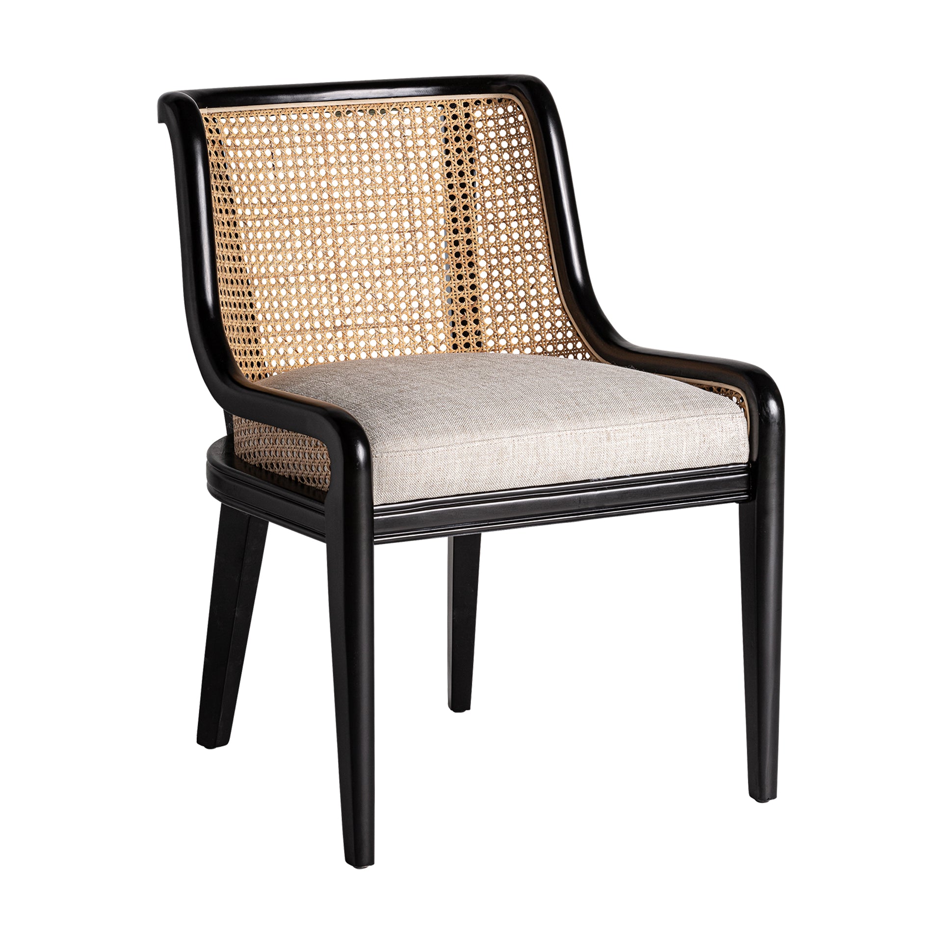 Velburg Colonial Rattan Chair in Cream