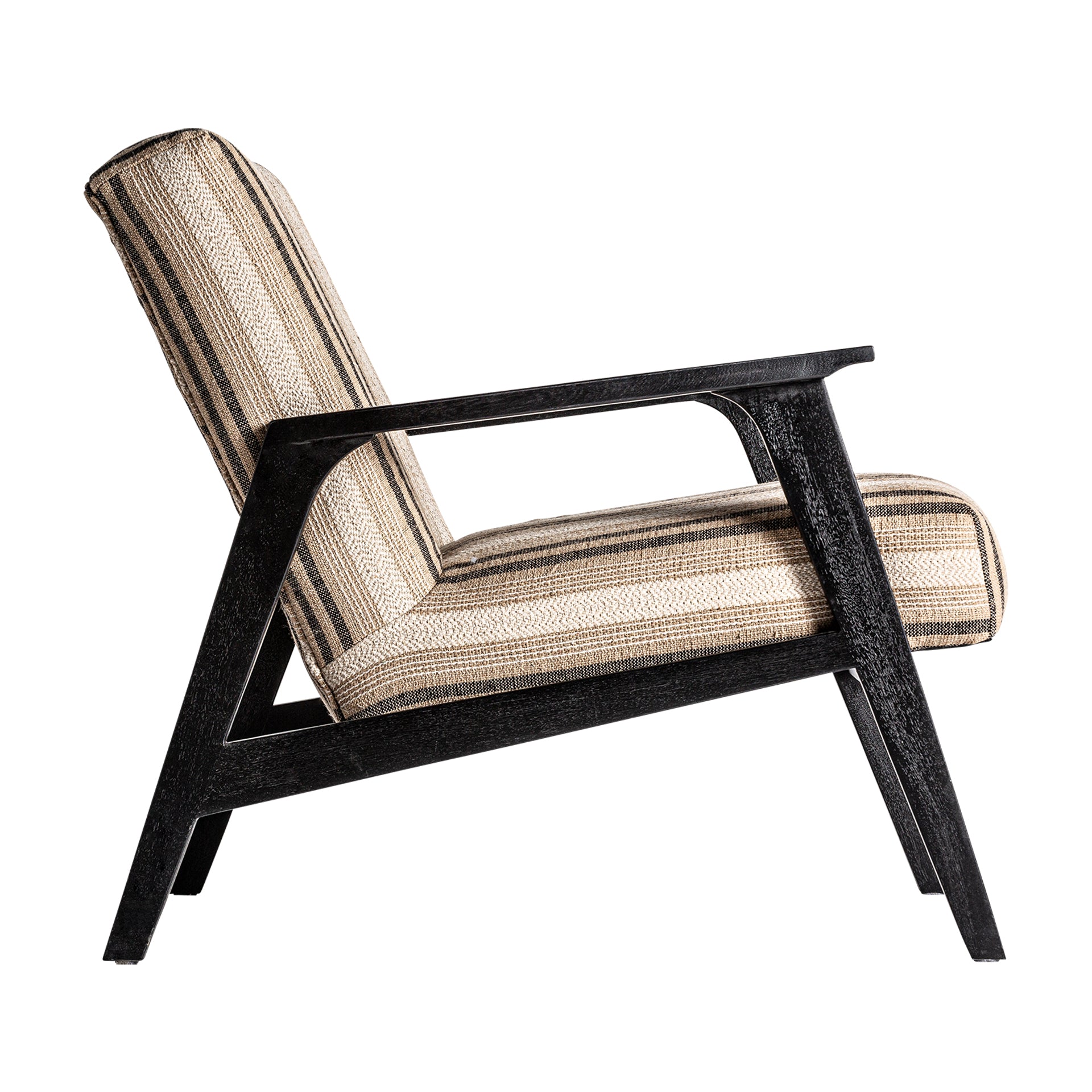 NUK Provenzal Armchair - Mango Wood & Beige Upholstery