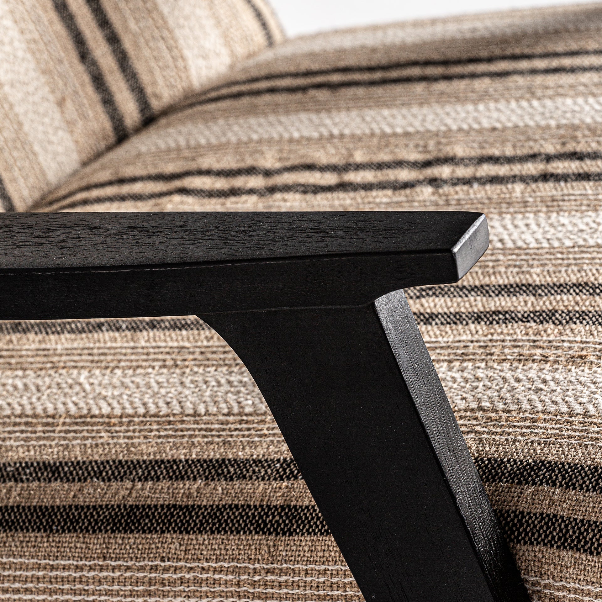 NUK Provenzal Armchair - Mango Wood & Beige Upholstery