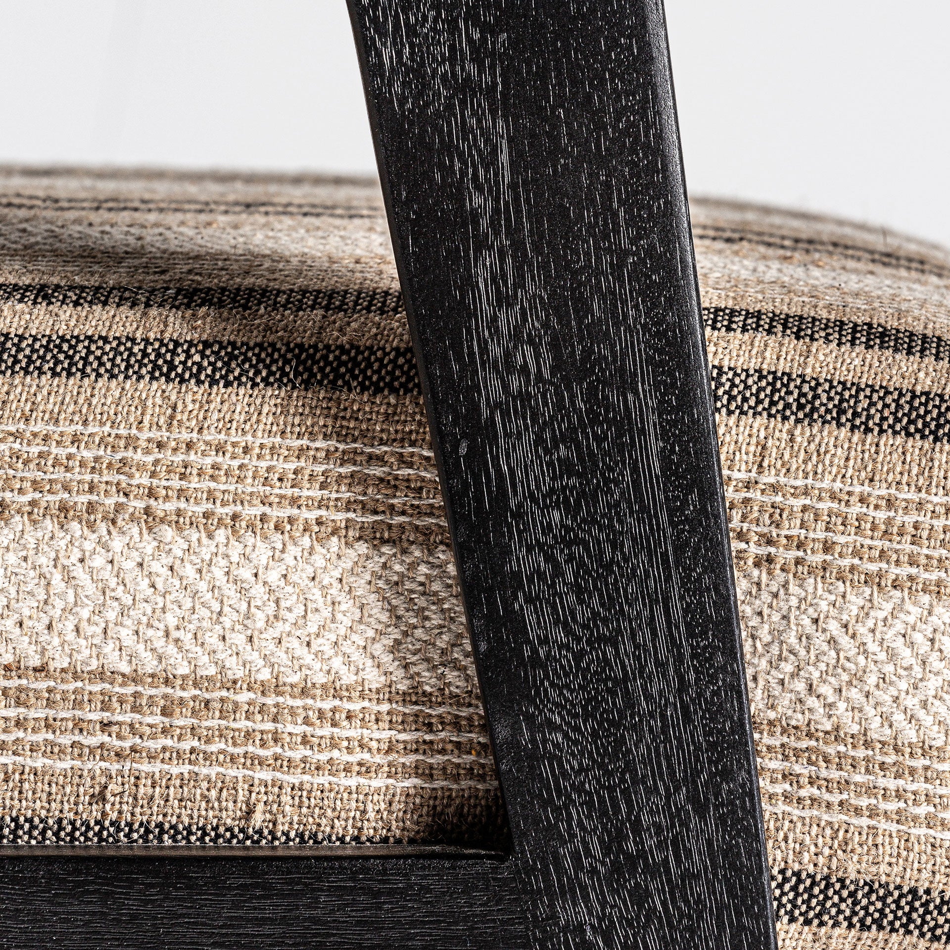 NUK Provenzal Armchair - Mango Wood & Beige Upholstery