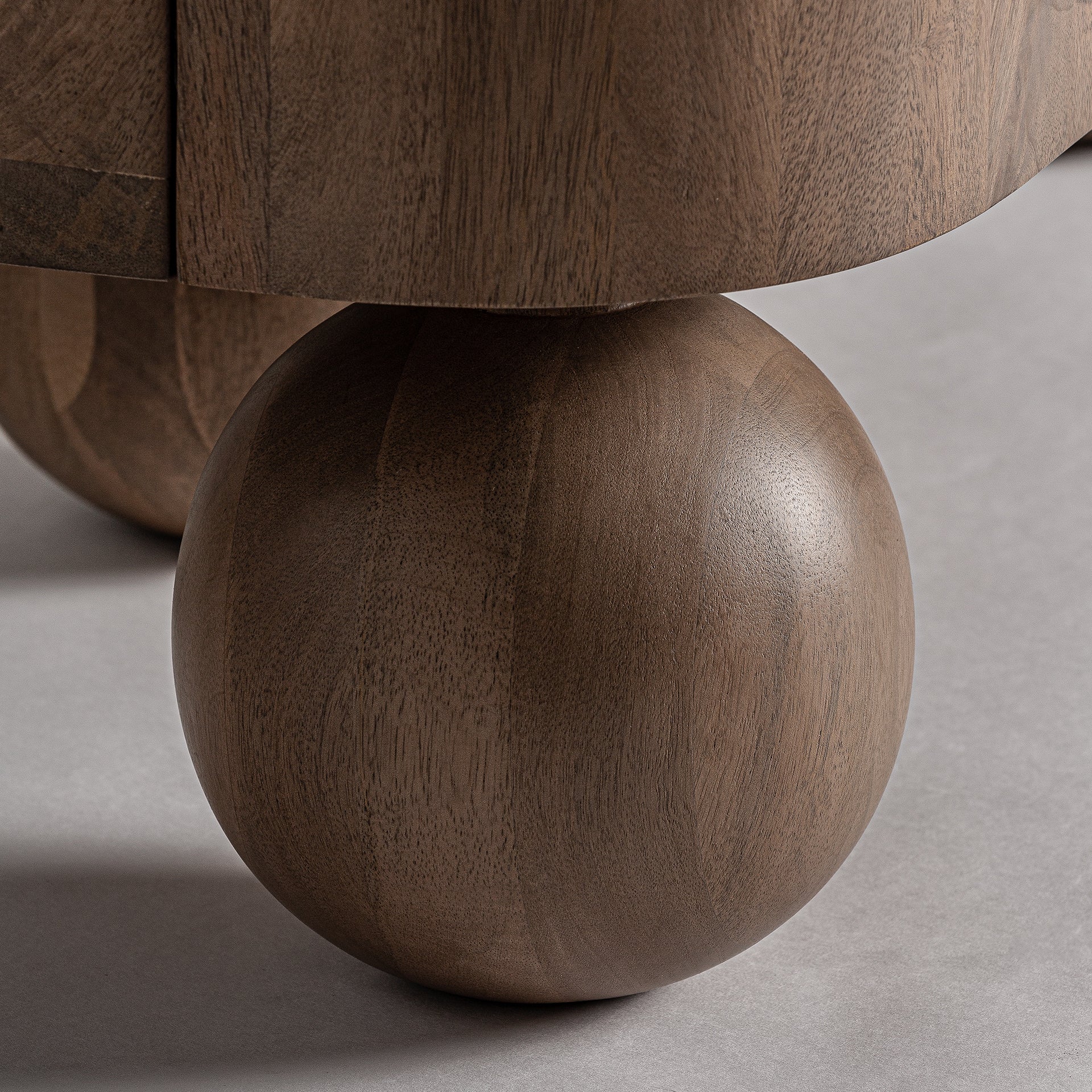 Bocksberg Contemporary Mango Wood Sideboard - Brown Storage Cabinet