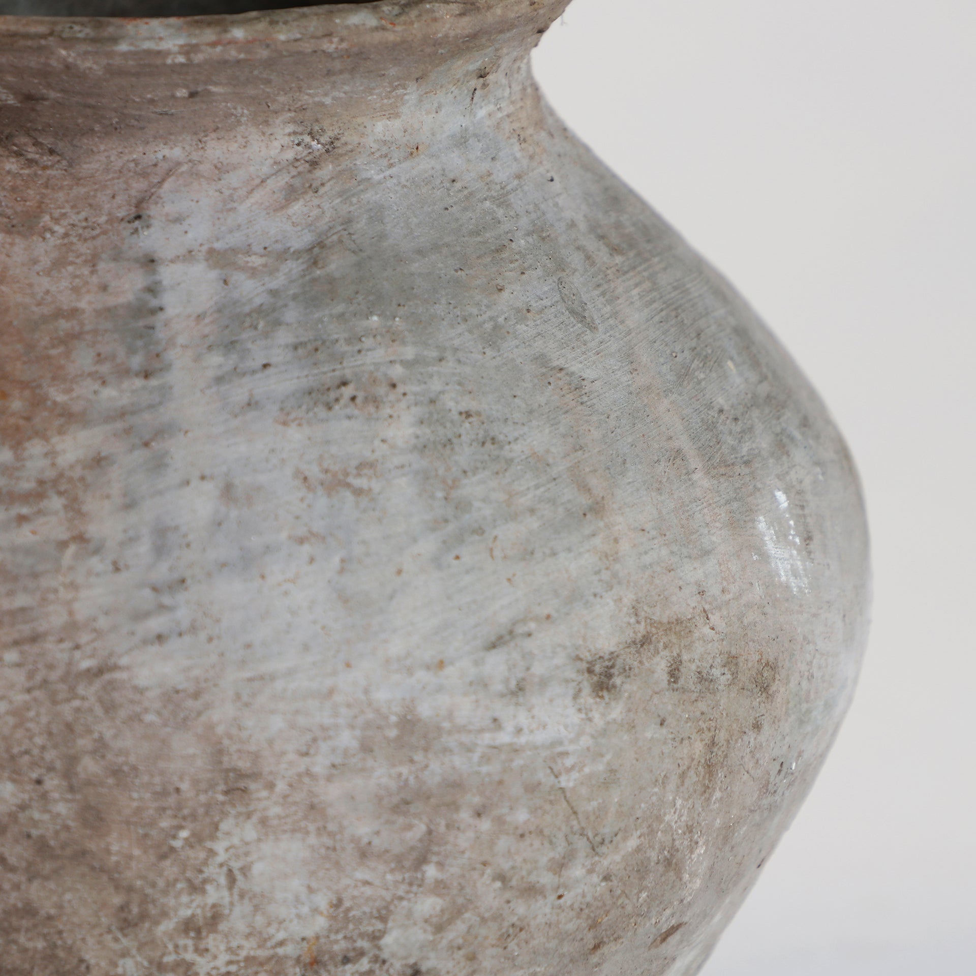 Krisse Grey Distressed Terracotta Vase