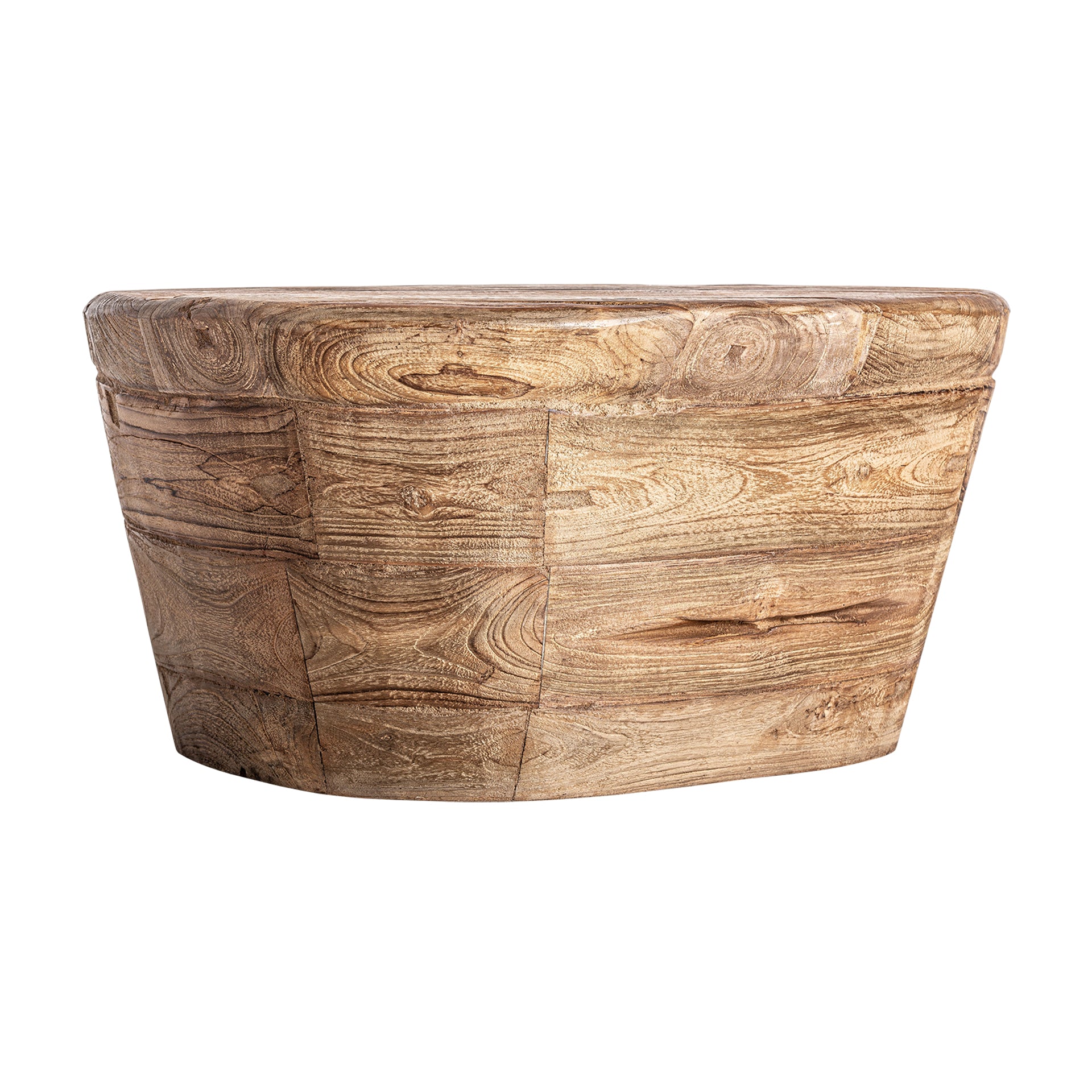 Lestans Contemporary Coffee Table - Teak Wood Brown