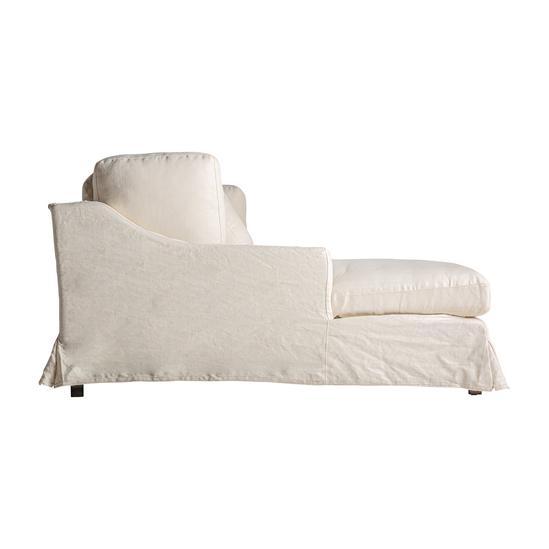 Kemence Contemporary Cream Sofa - Detachable Polyester & Pine