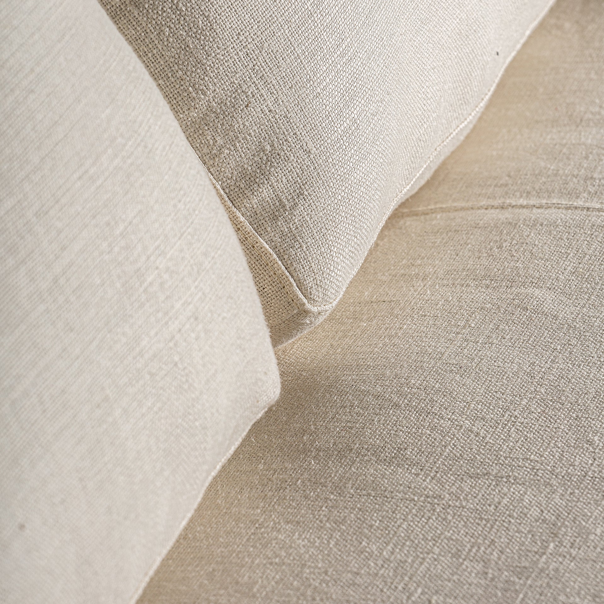 Kemence Contemporary Cream Sofa - Detachable Polyester & Pine